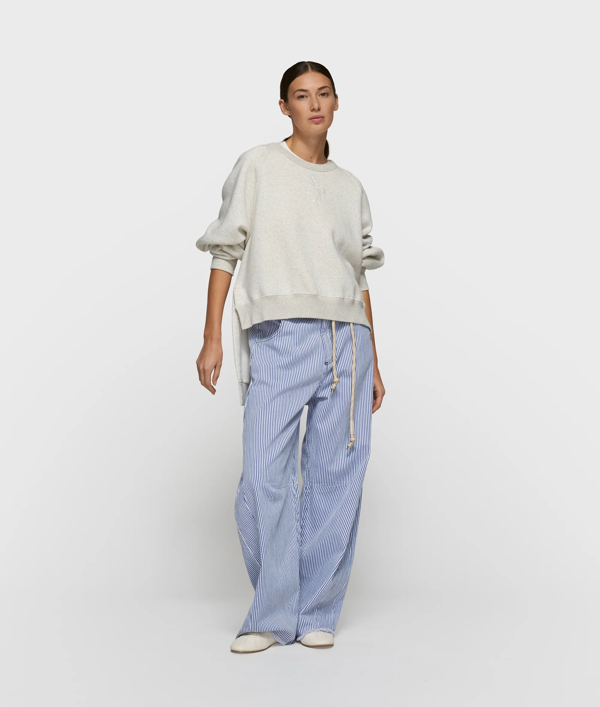 a-symmetric sweater | soft white melee - Image 3