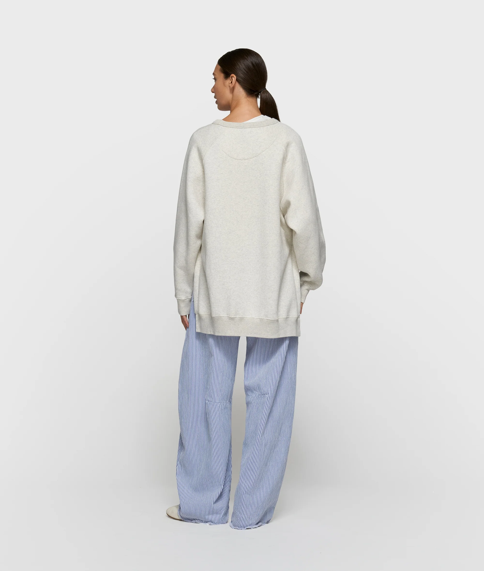 a-symmetric sweater | soft white melee - Image 4