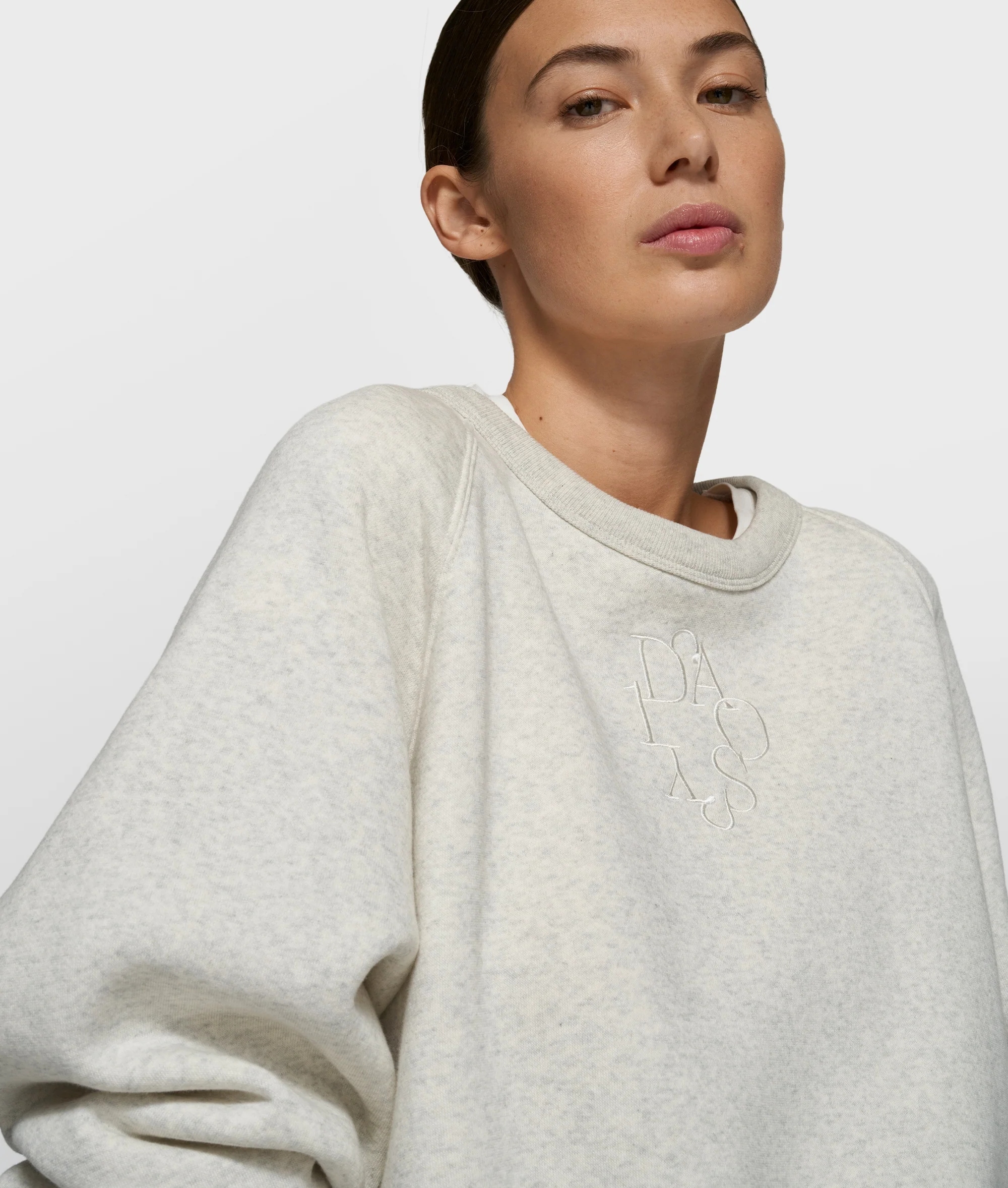 a-symmetric sweater | soft white melee - Image 5