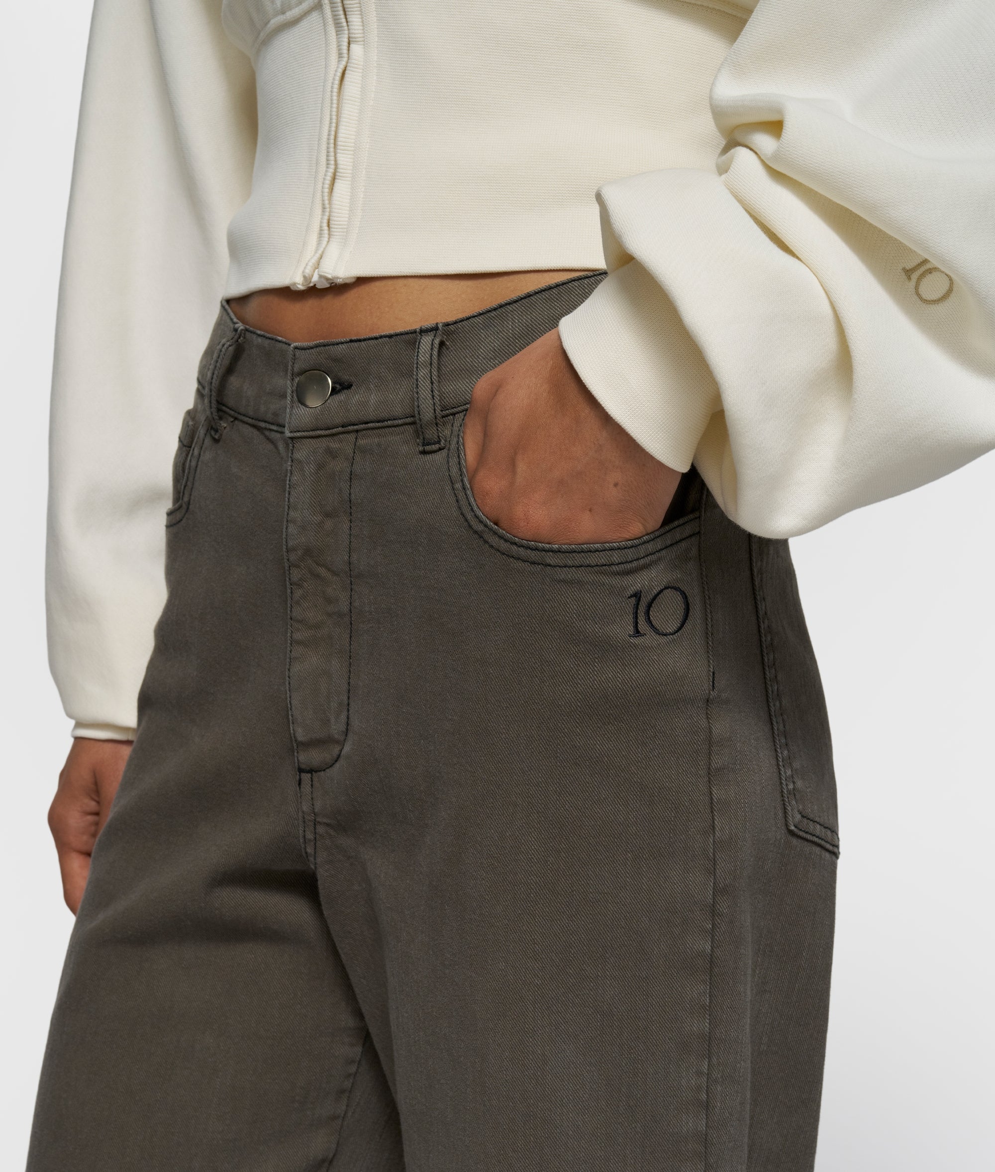 ballet zip hoodie | pearl - Image 5