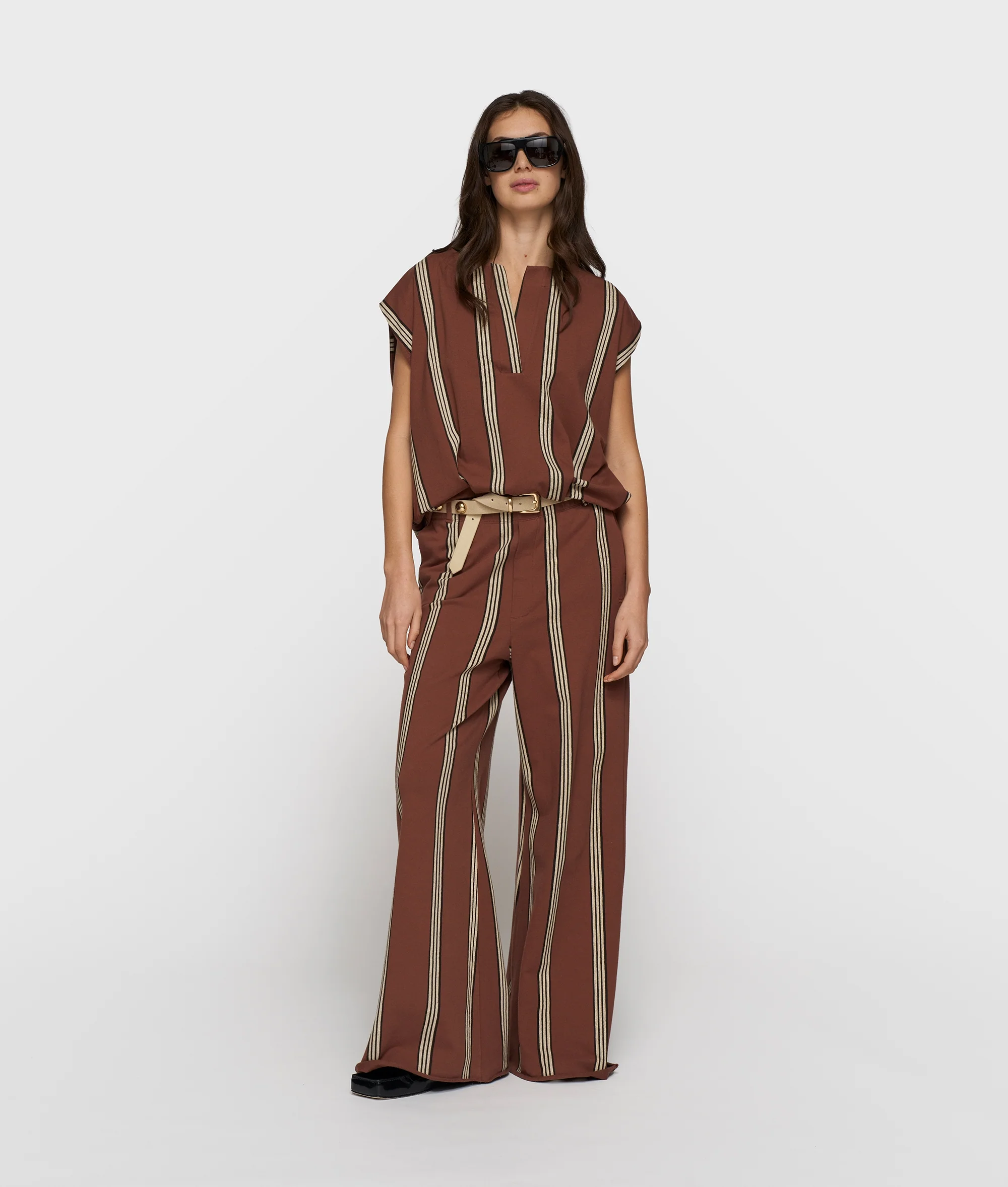 balloon top stripes | deep brown - Image 3