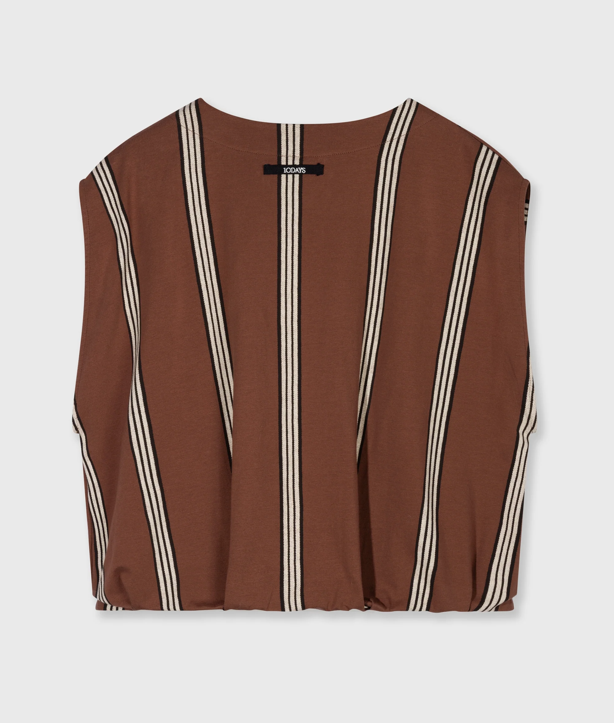 balloon top stripes | deep brown - Image 6