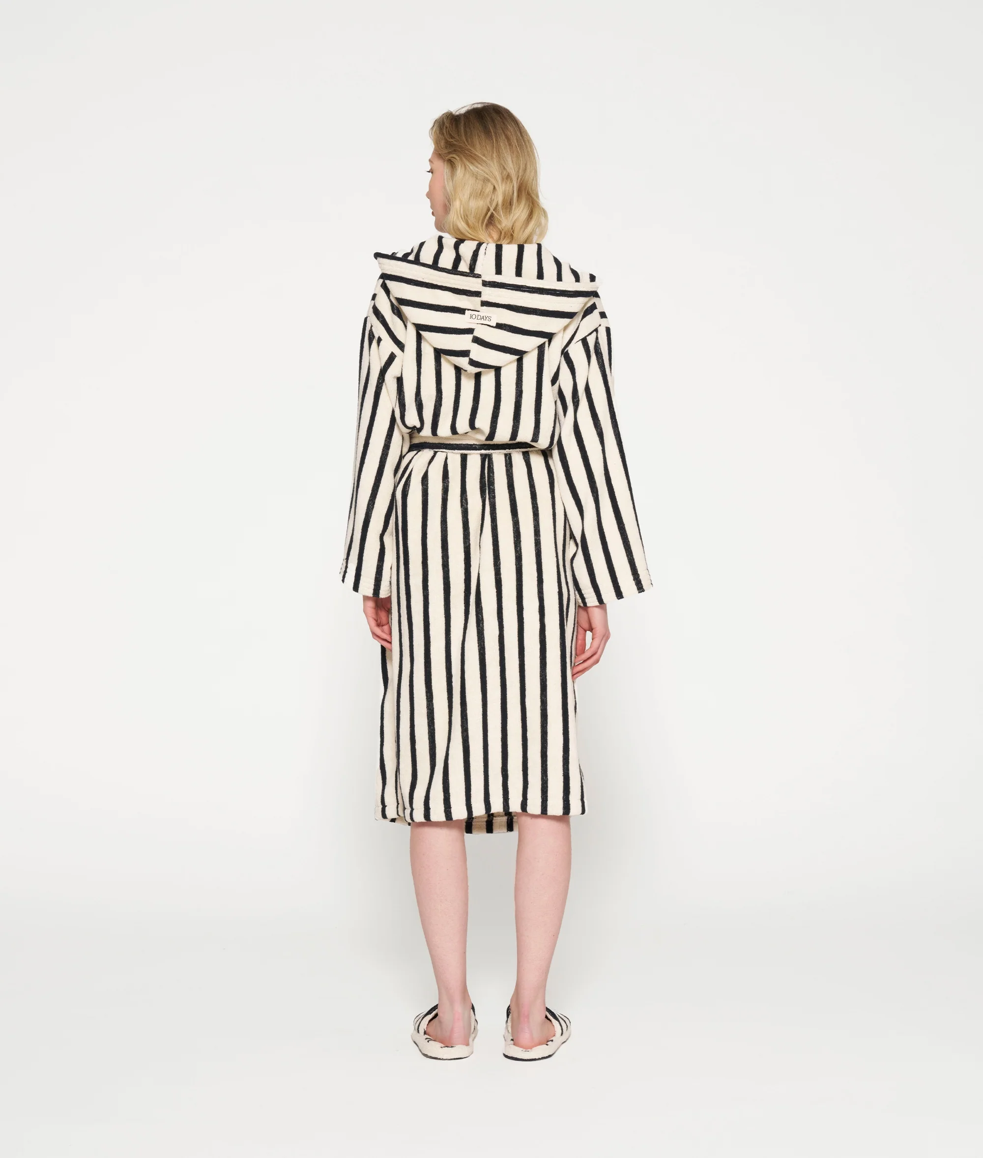 bathrobe stripes | ecru/black - Image 3