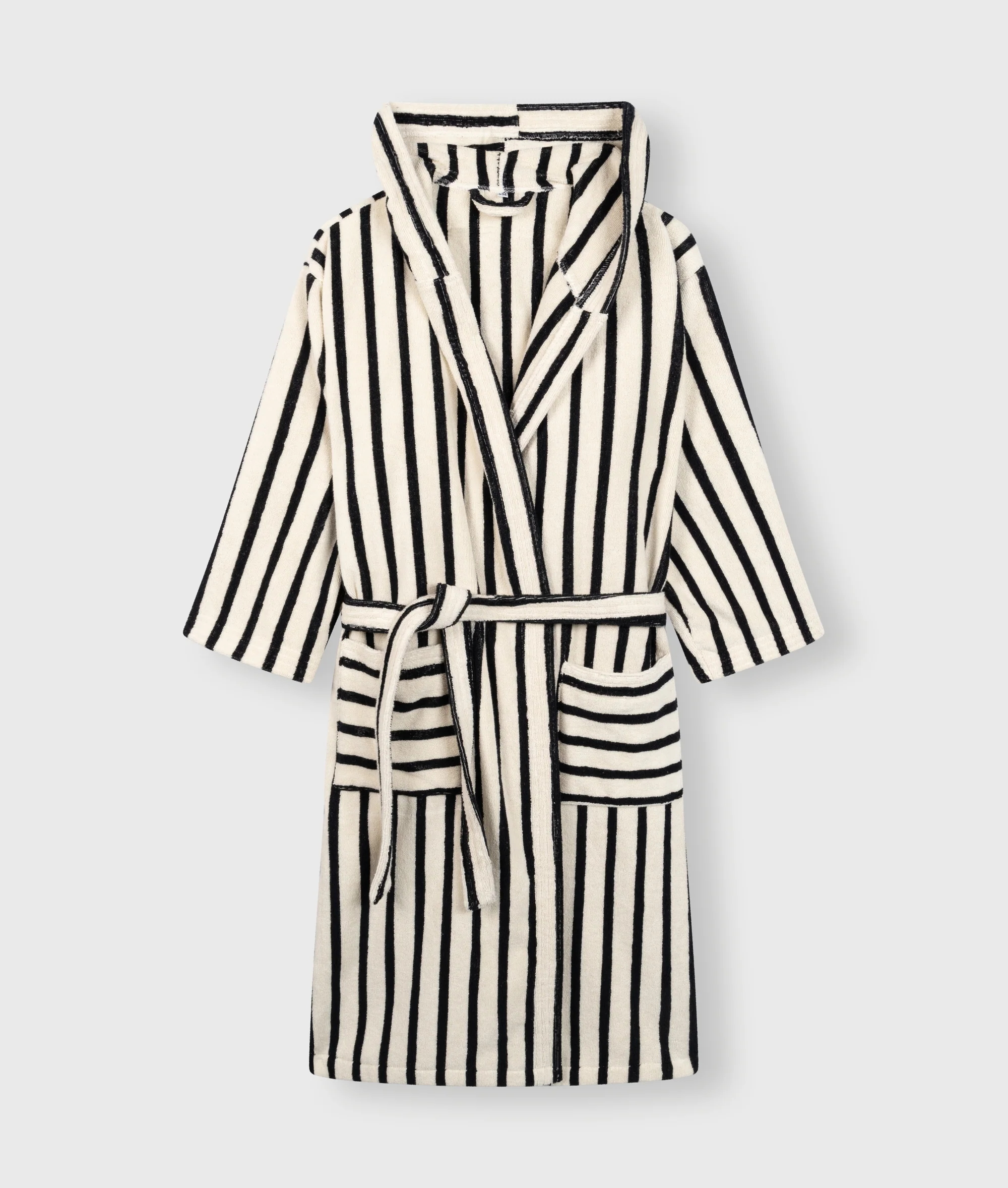 bathrobe stripes | ecru/black - Image 5