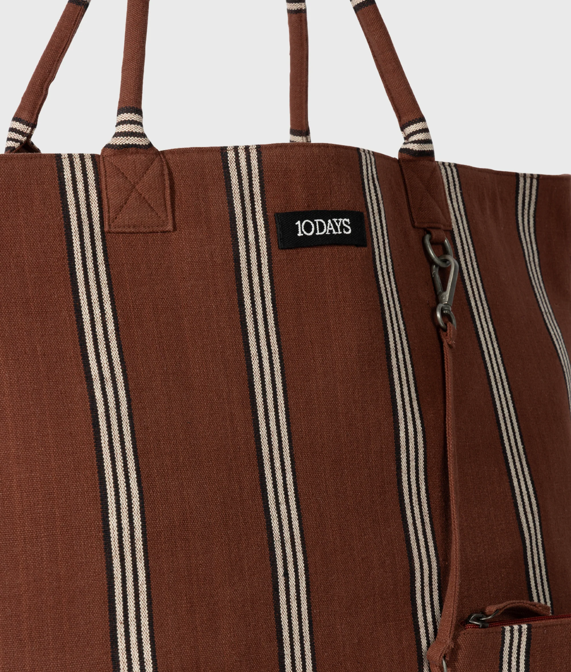 beach shopper stripes | deep brown - Image 4