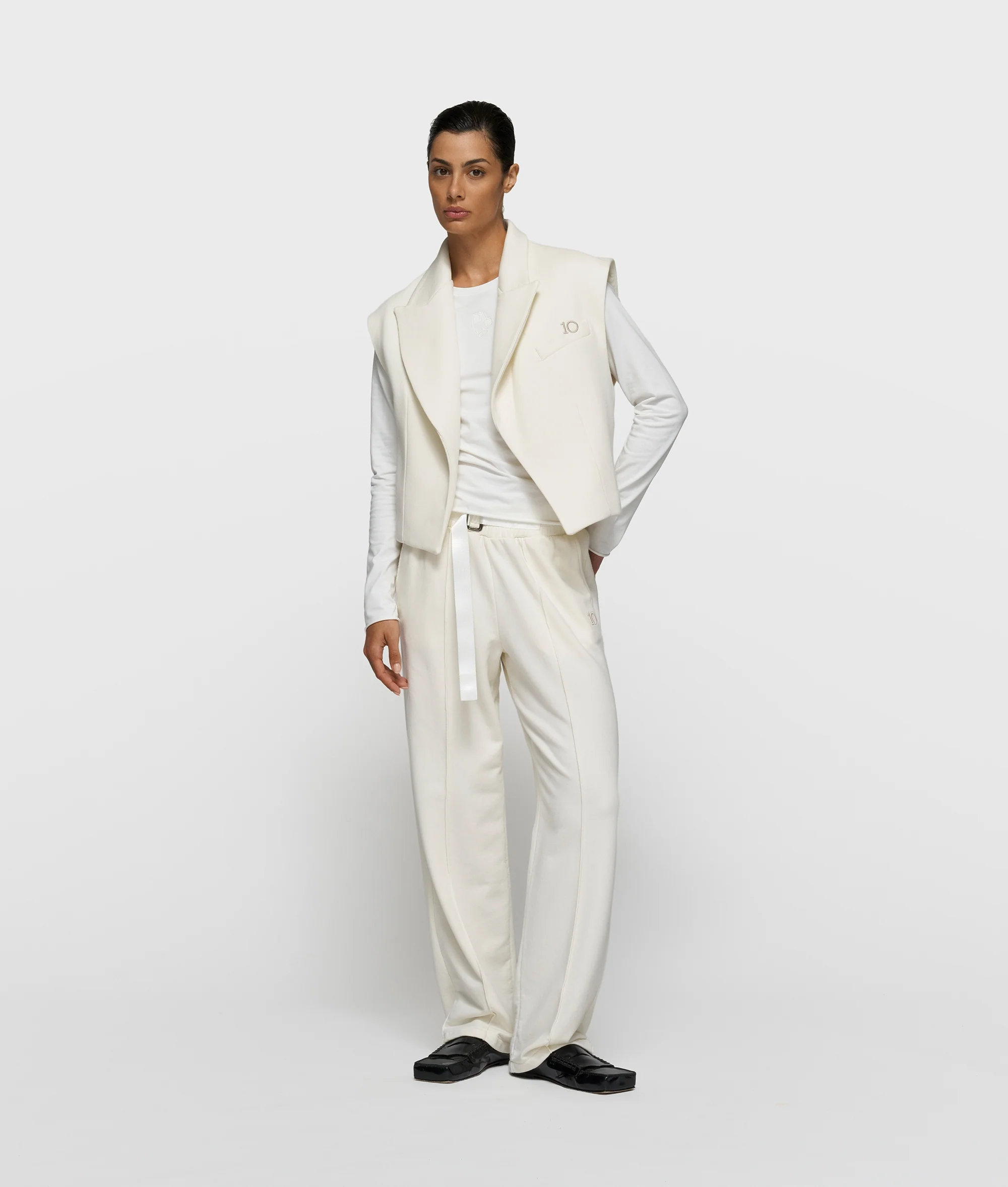 belt jogger | pearl