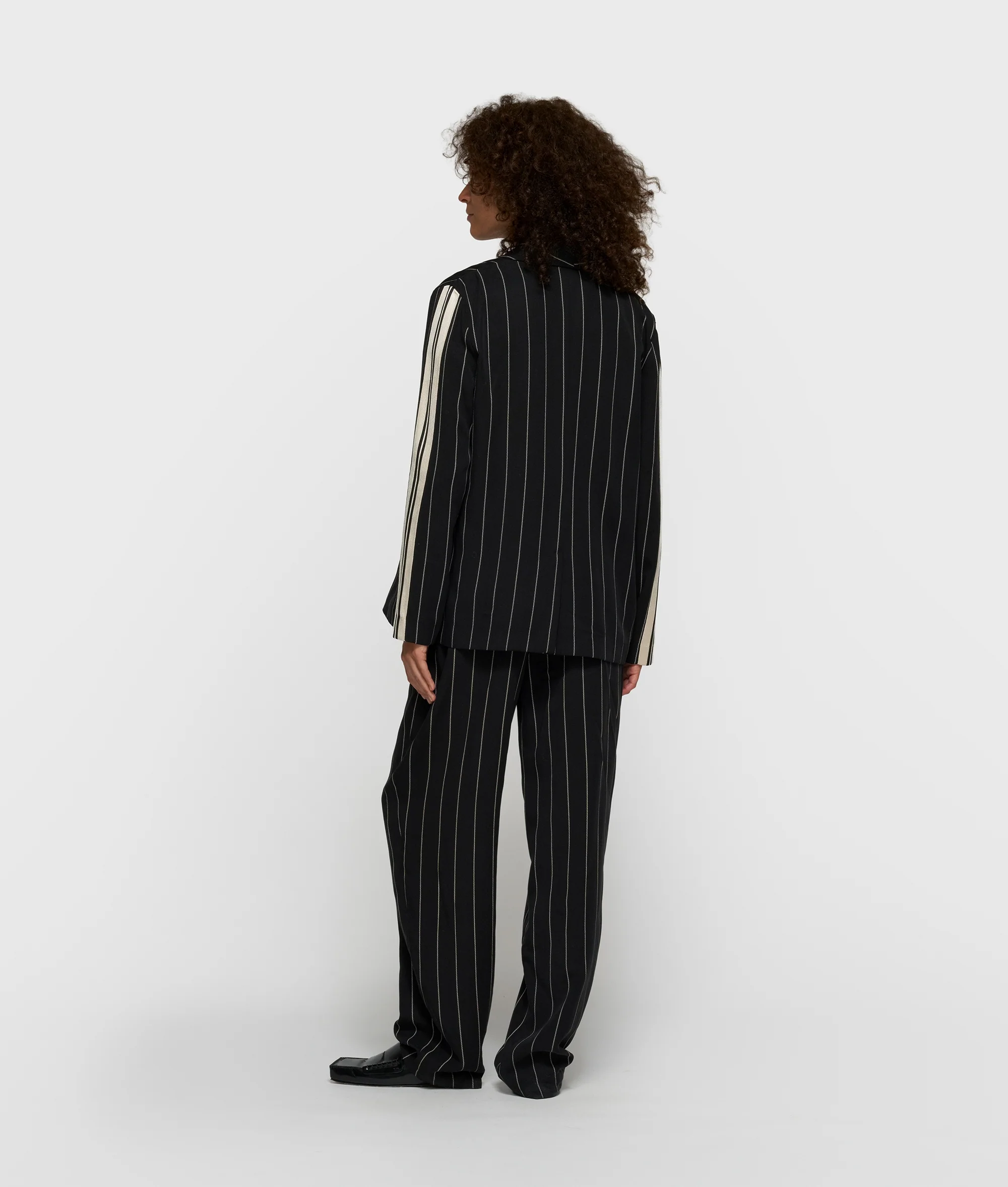 blazer pinstripe | black - Image 4