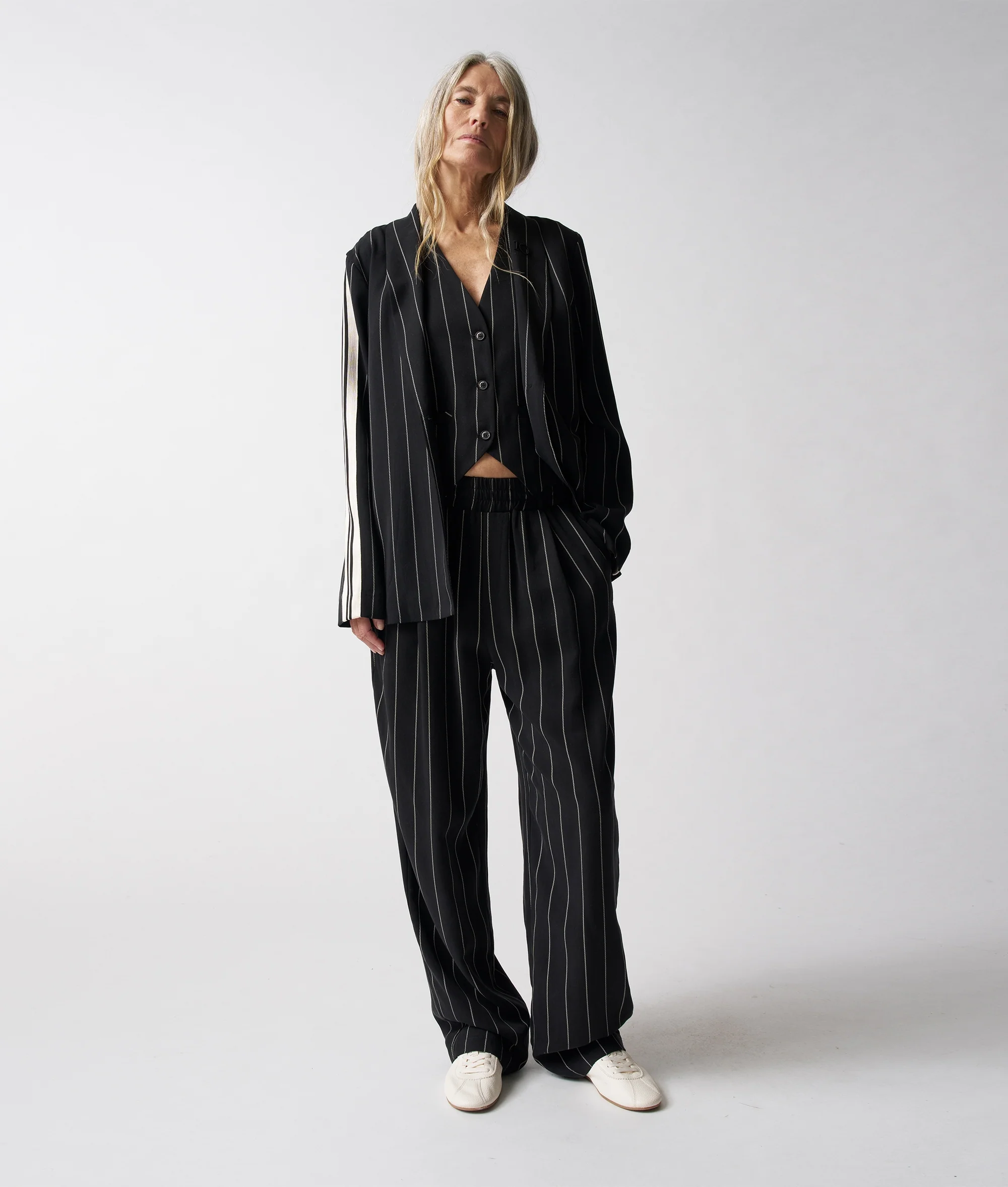 blazer pinstripe | black - Image 9