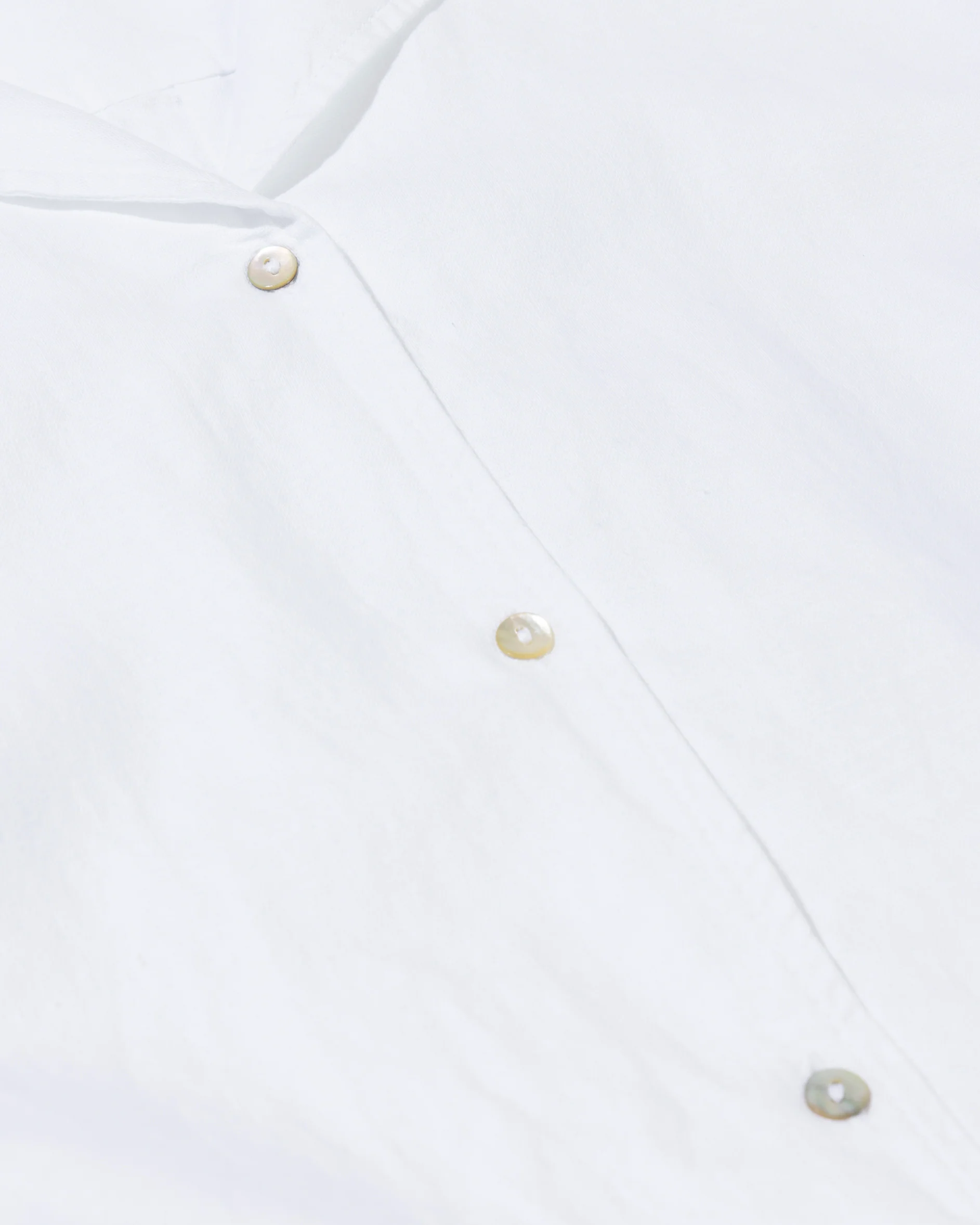 cotton linen blouse | white - Image 7