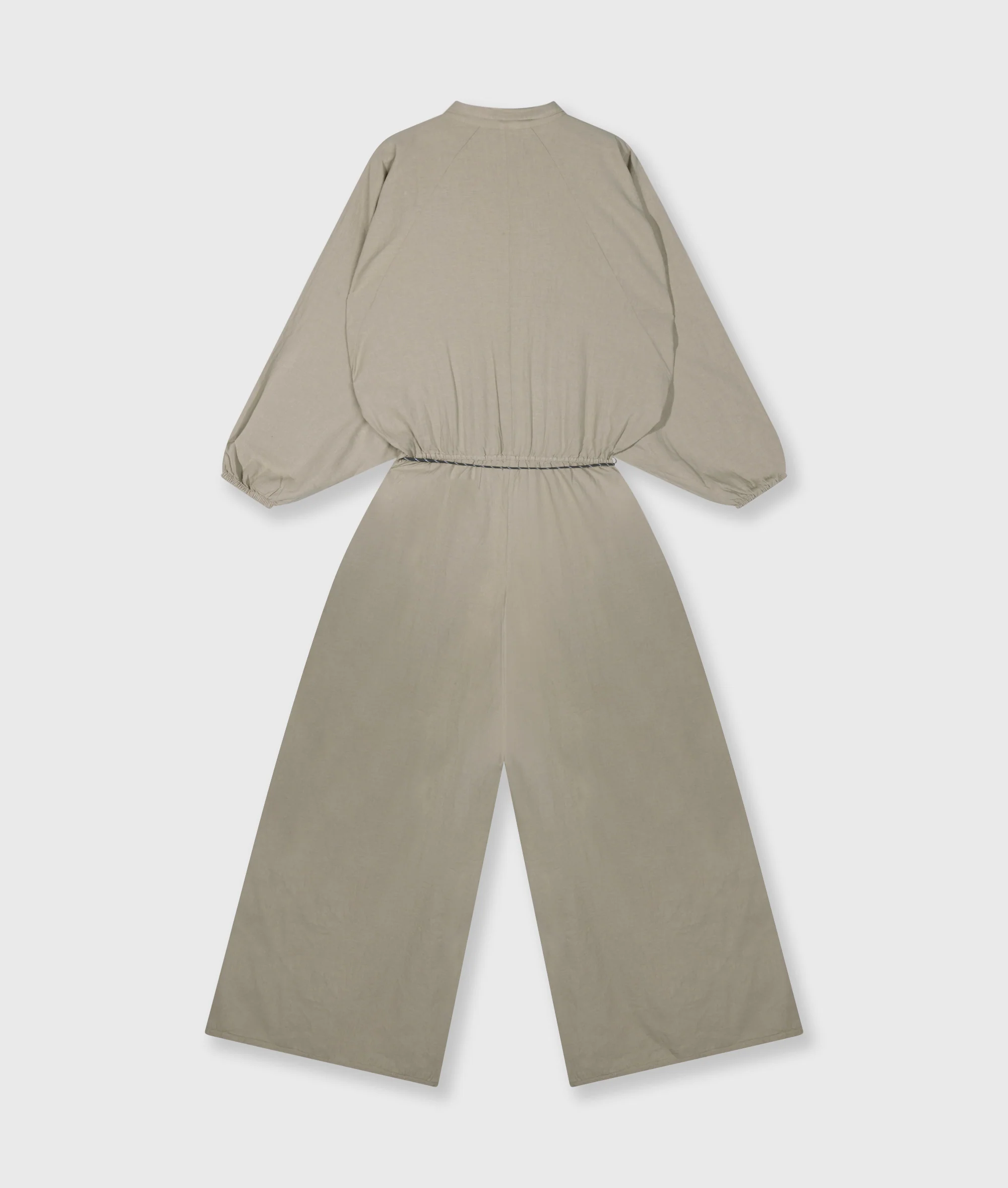 cotton linen jumpsuit | fog - Image 6