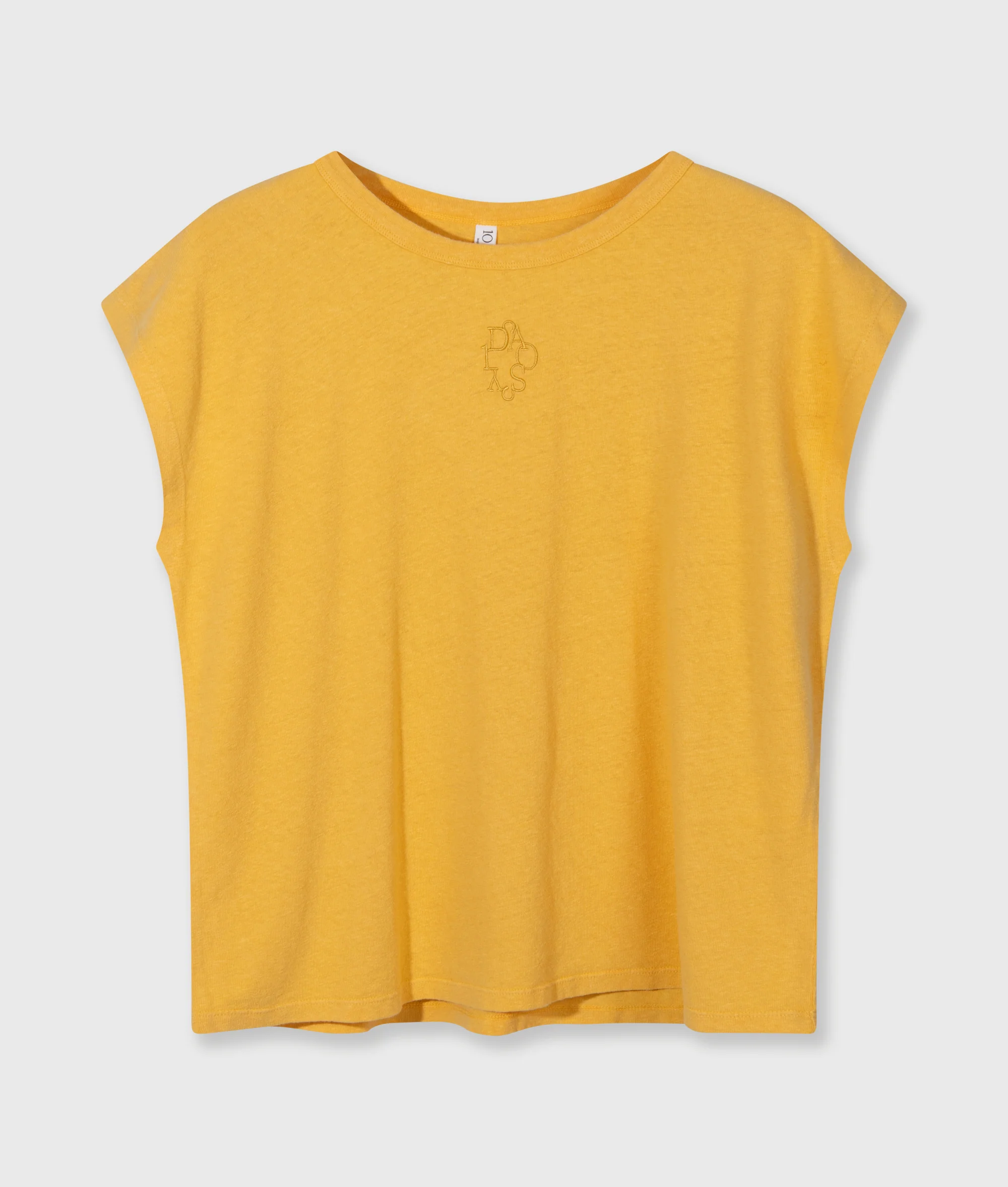 cotton linen tee | mango - Image 5