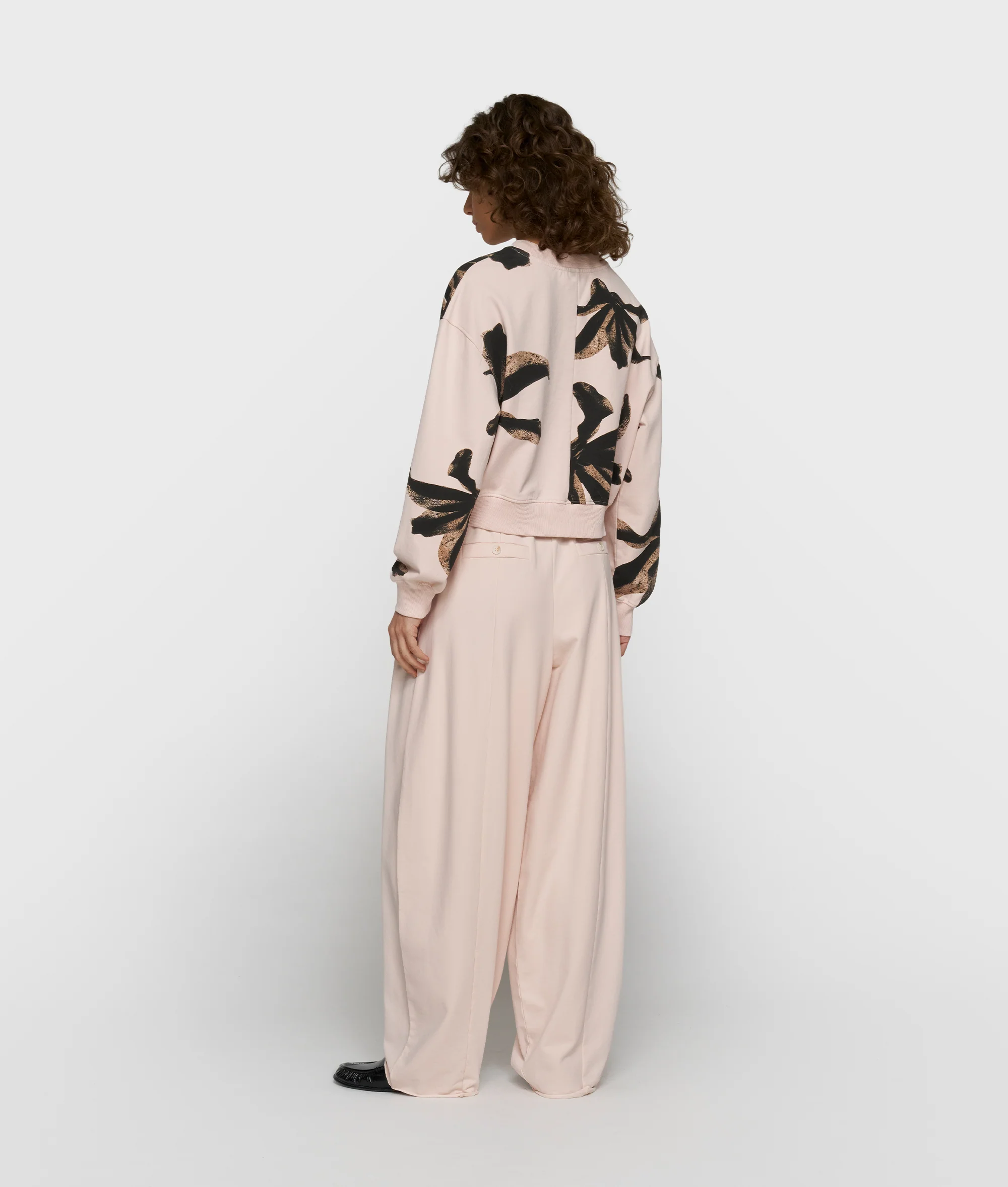 cropped sweater flower | powder - Image 4