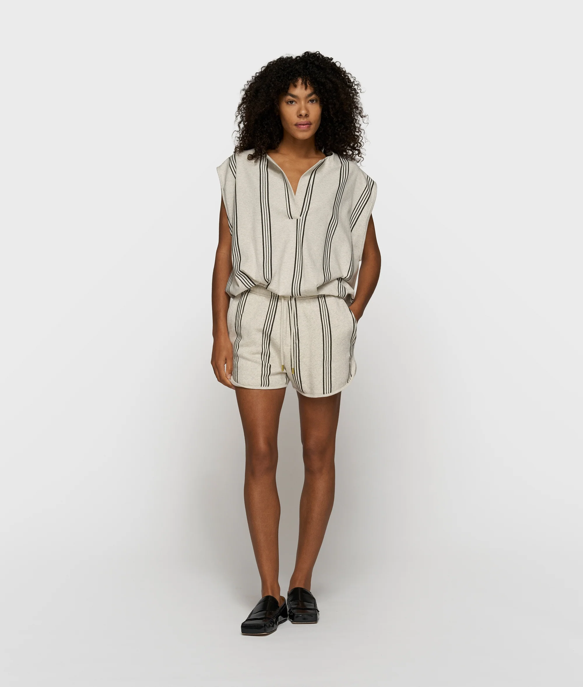 easy shorts stripes | soft white melee - Image 2