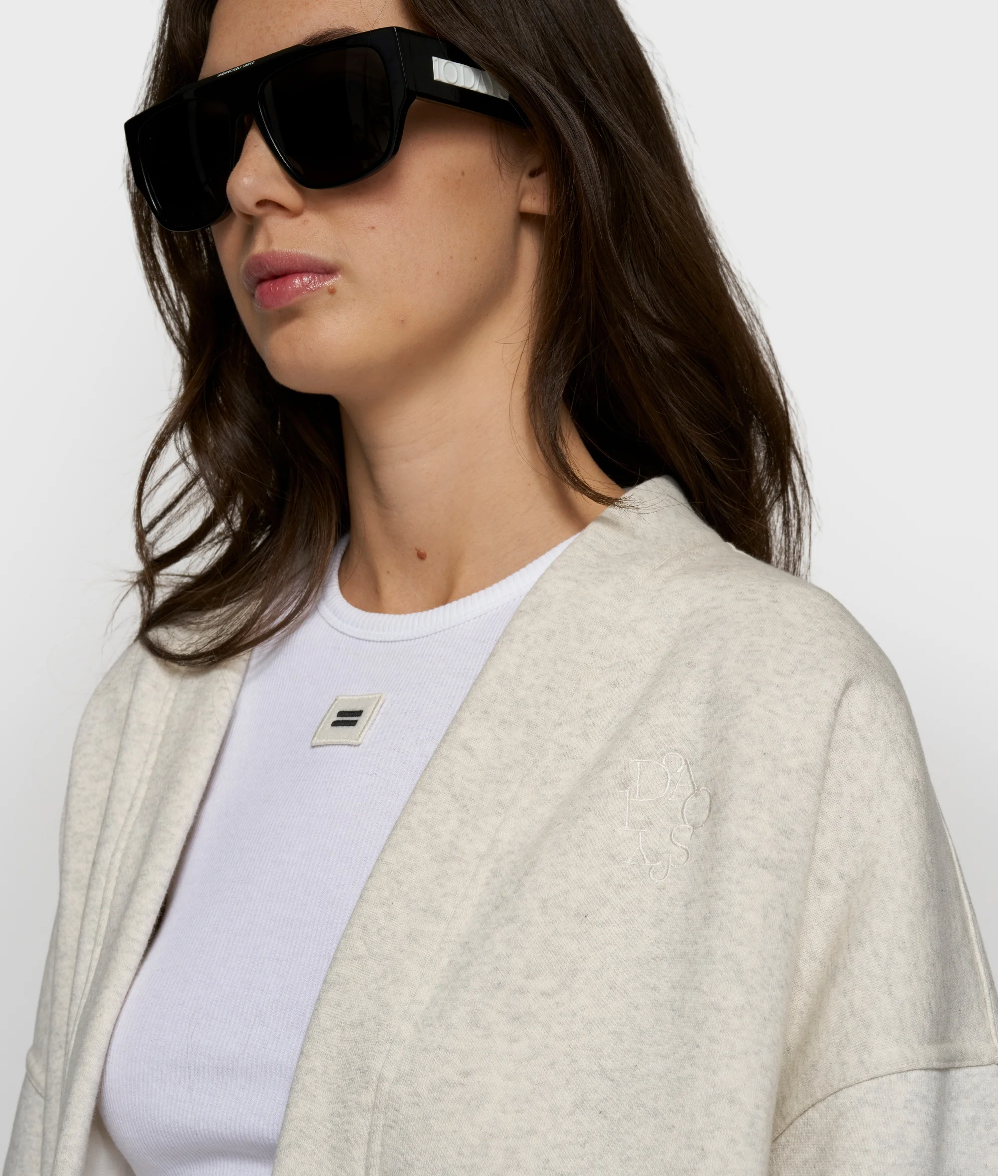 fleece bomber | soft white melee - Image 5