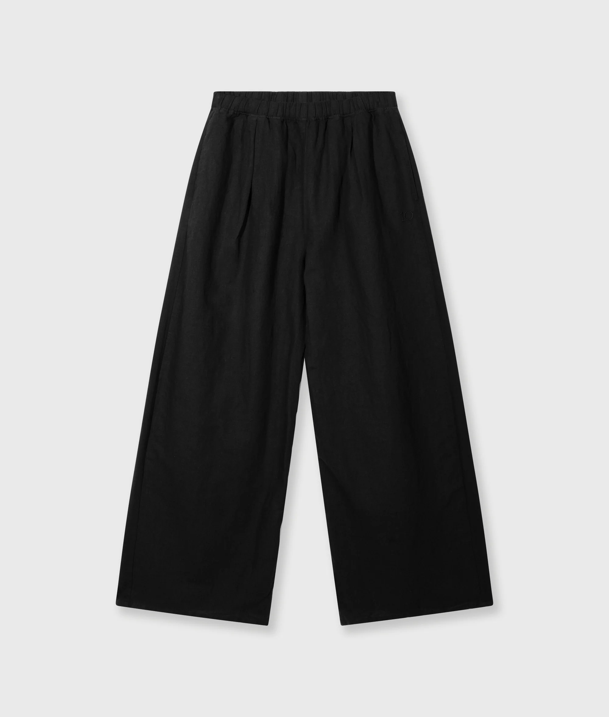 flowy pants linen | black - Image 5