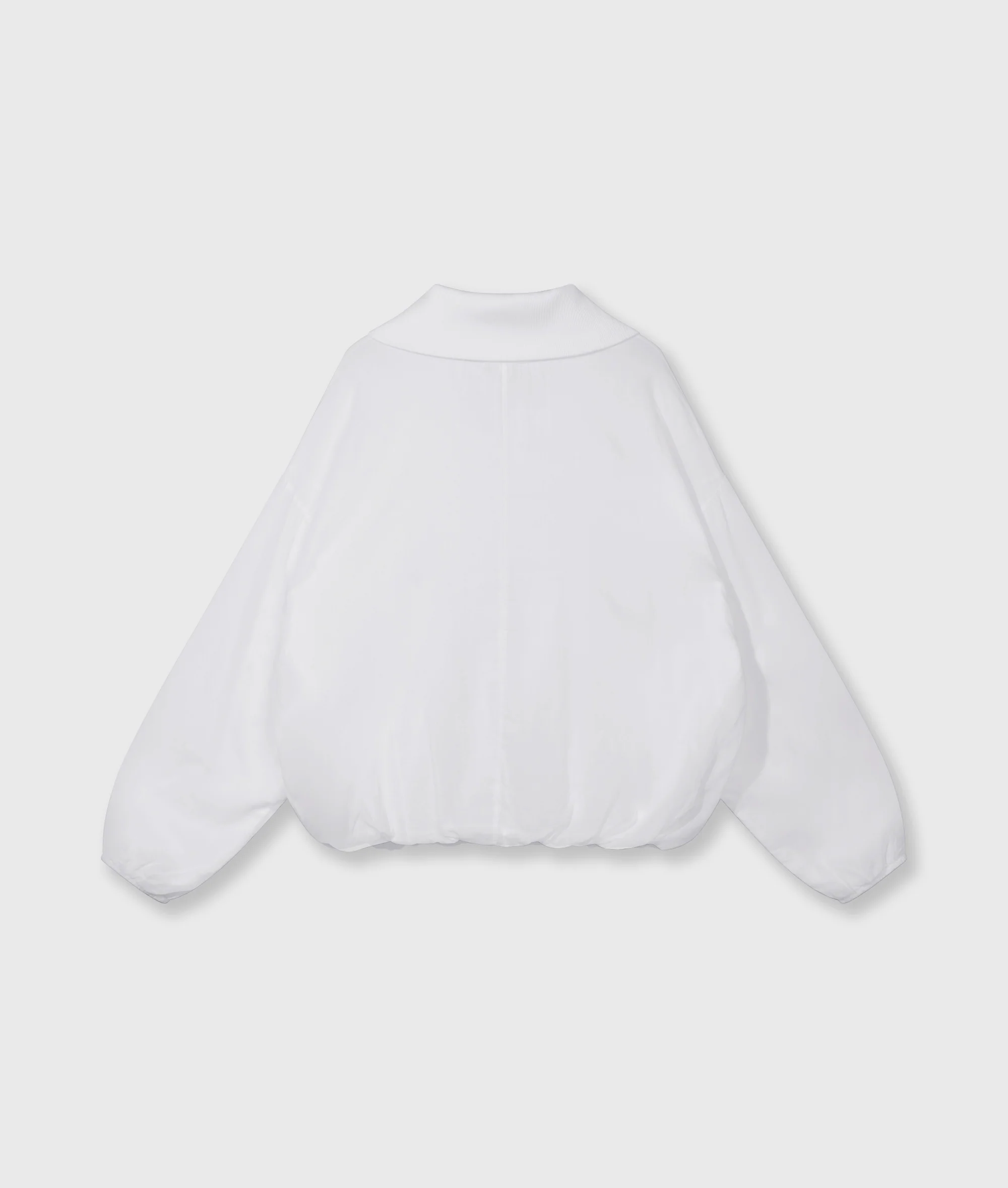 half zip balloon top | white - Image 7