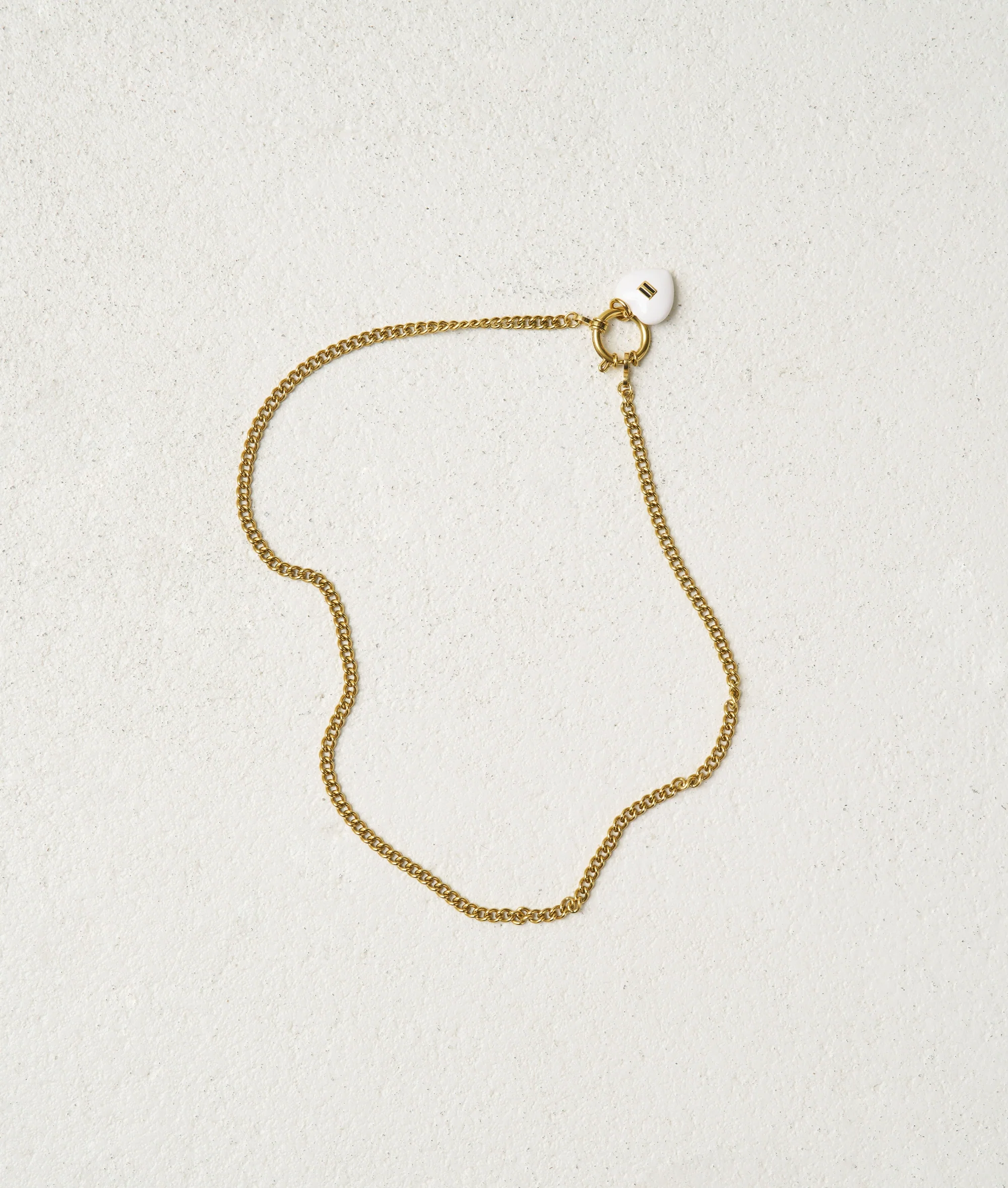 heart charm | ecru - Image 2