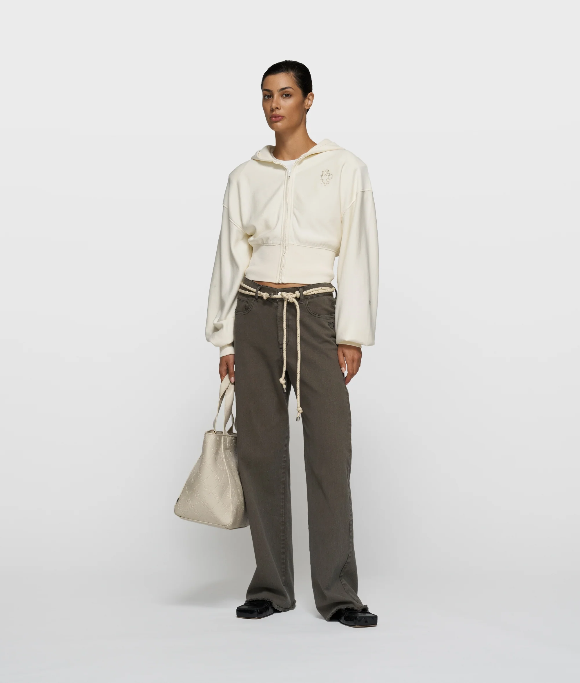 jog twill pants | dark truffle