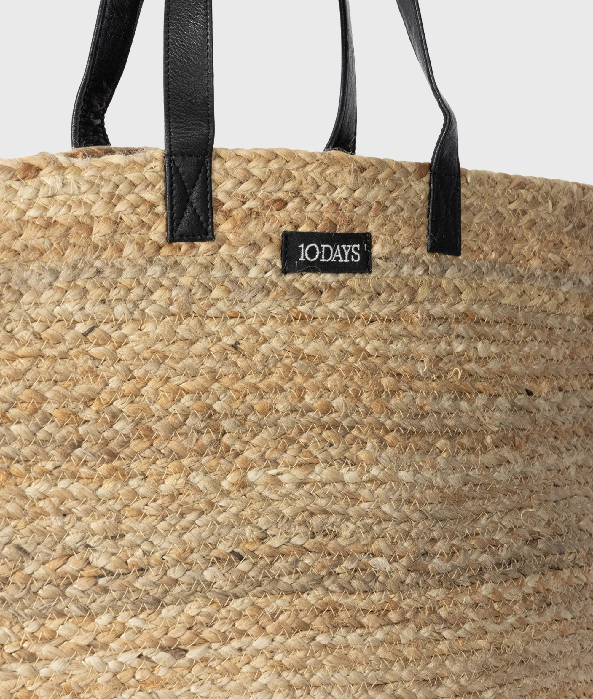 jute beach bag | white - Image 4