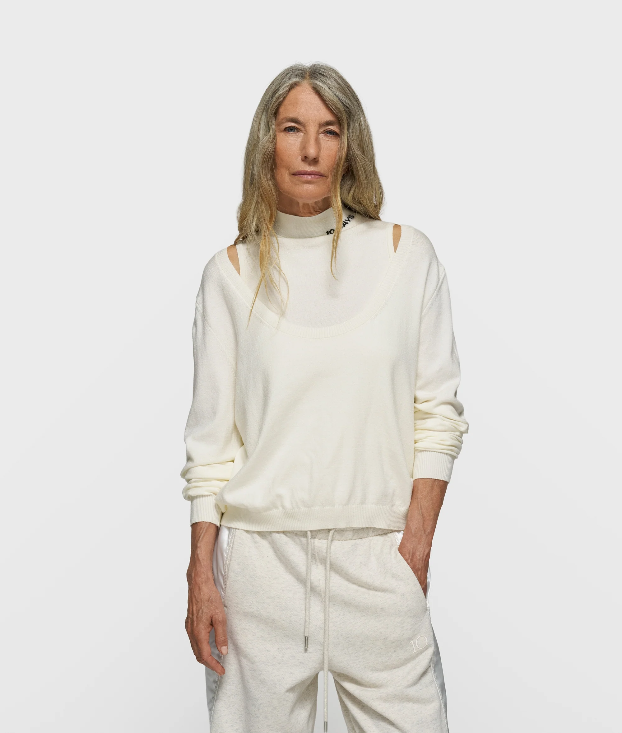 knit singlet | ecru - Image 6