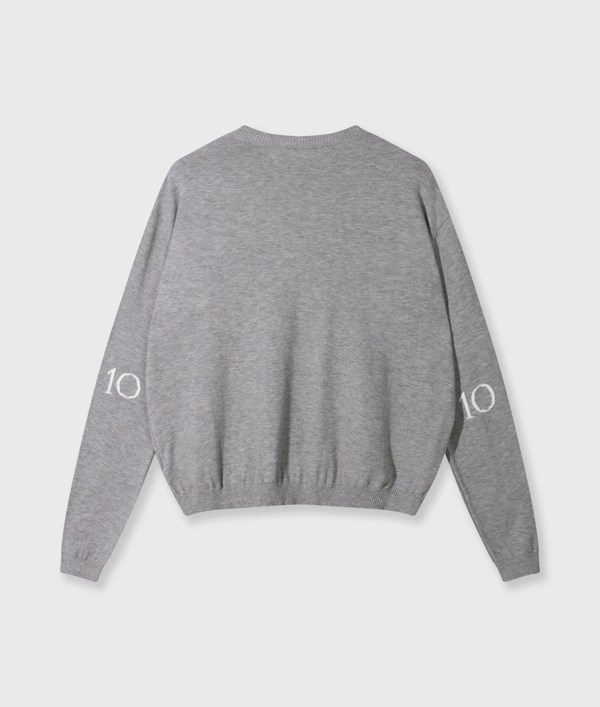 knit sweater logo | grey melee - Image 7