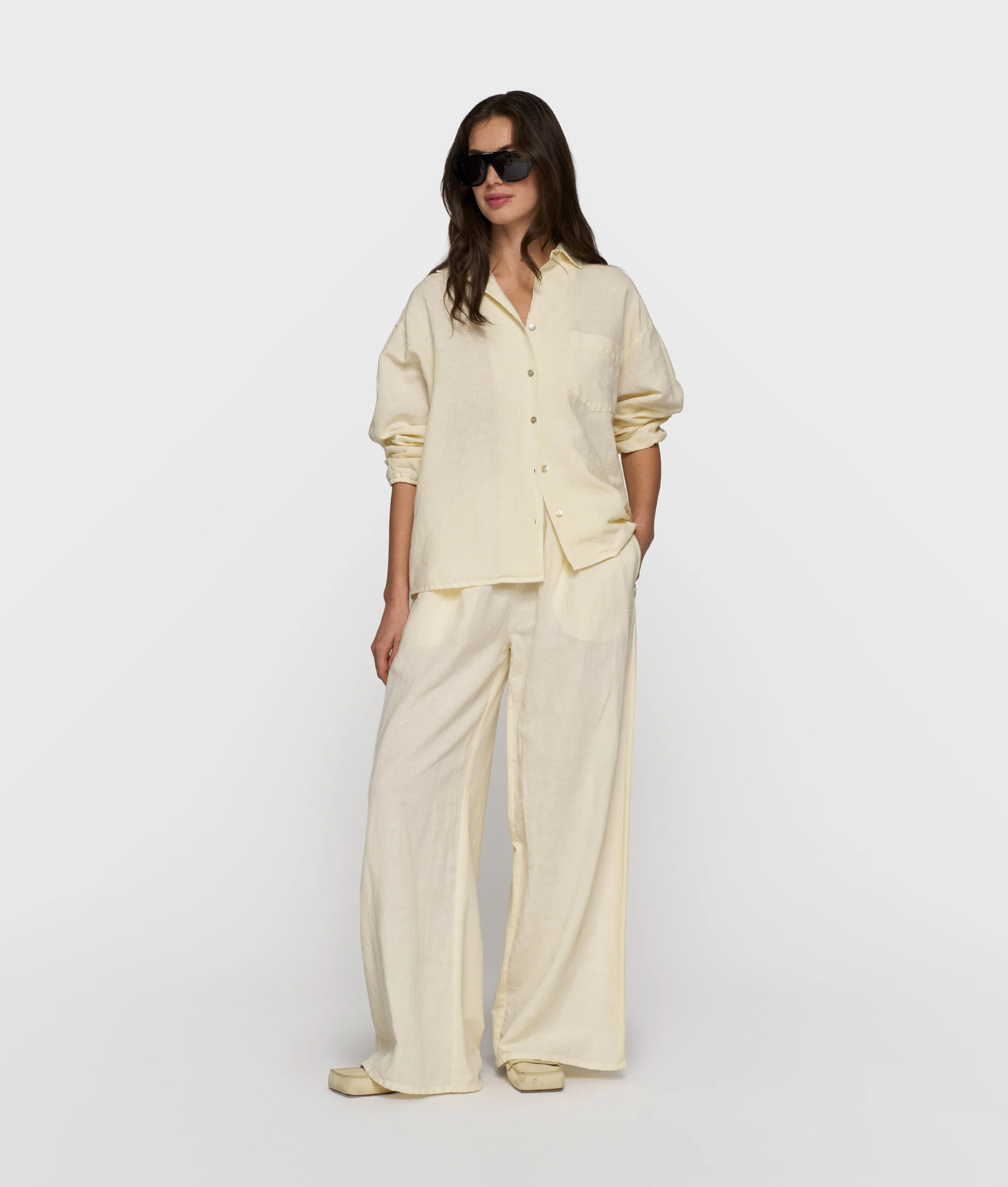 linen shirt | soft vanilla - Image 3