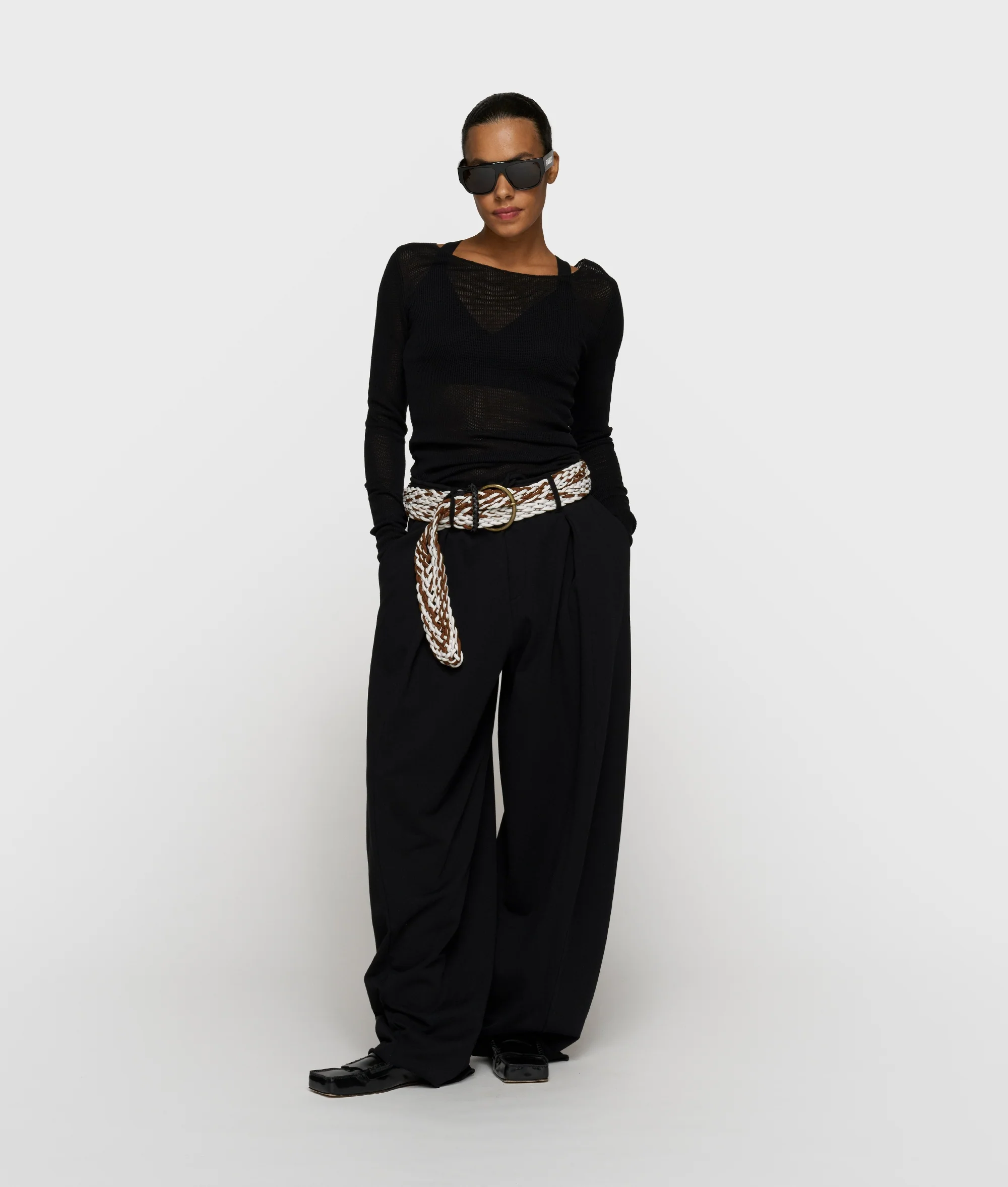 long sleeve tee mesh | black - Image 3