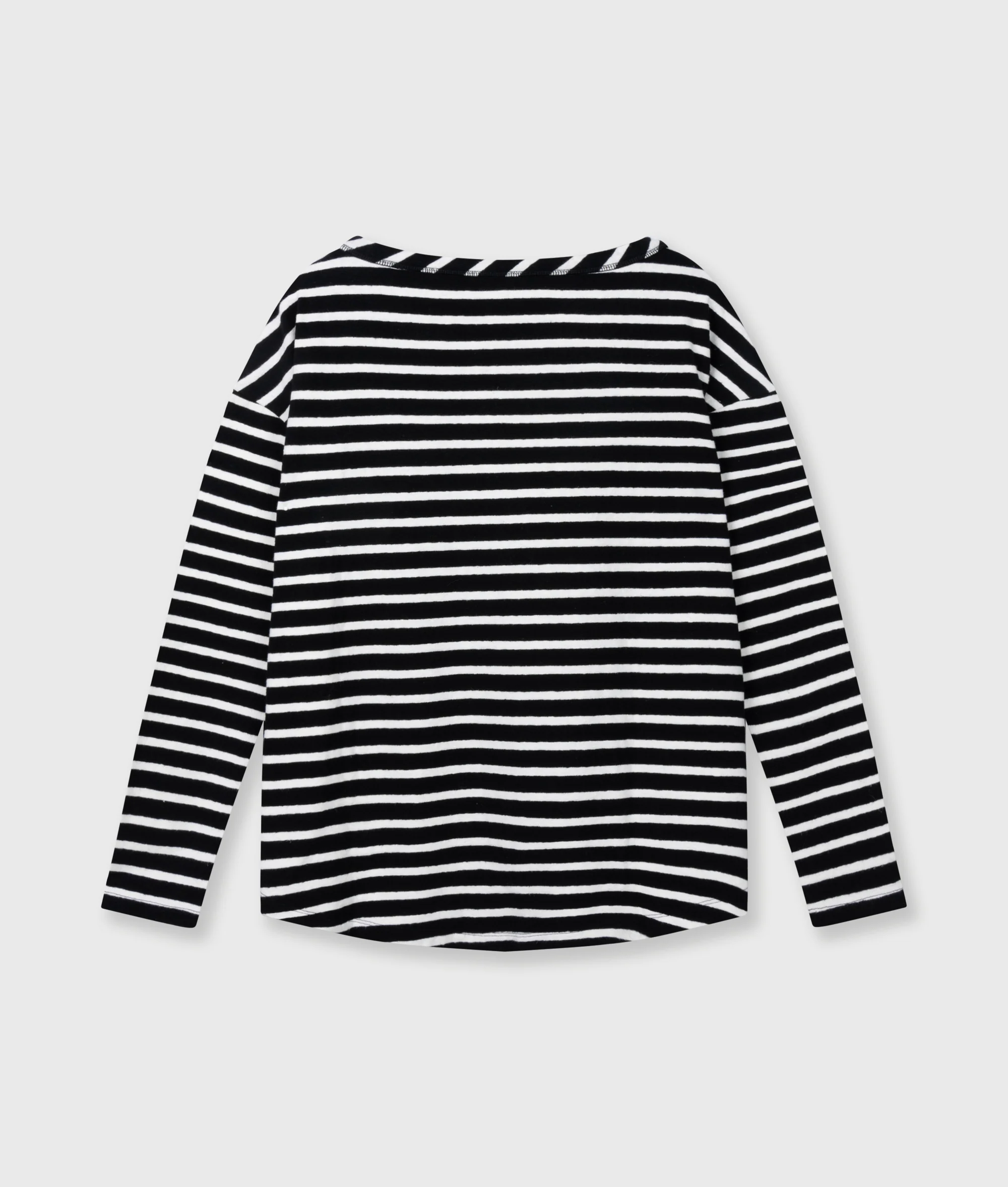 long sleeve tee stripes | black/ecru - Image 6
