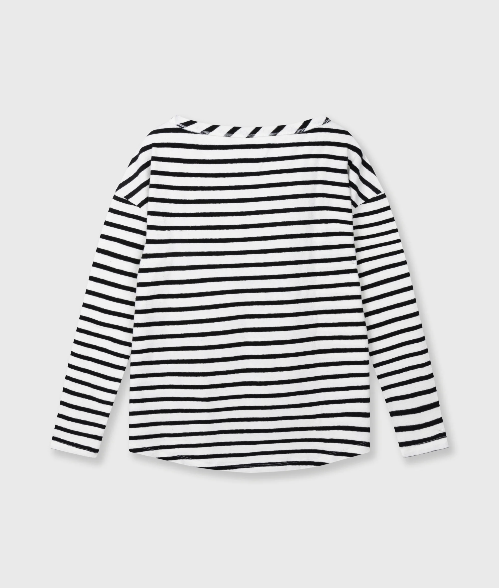 long sleeve tee stripes | ecru/black - Image 6