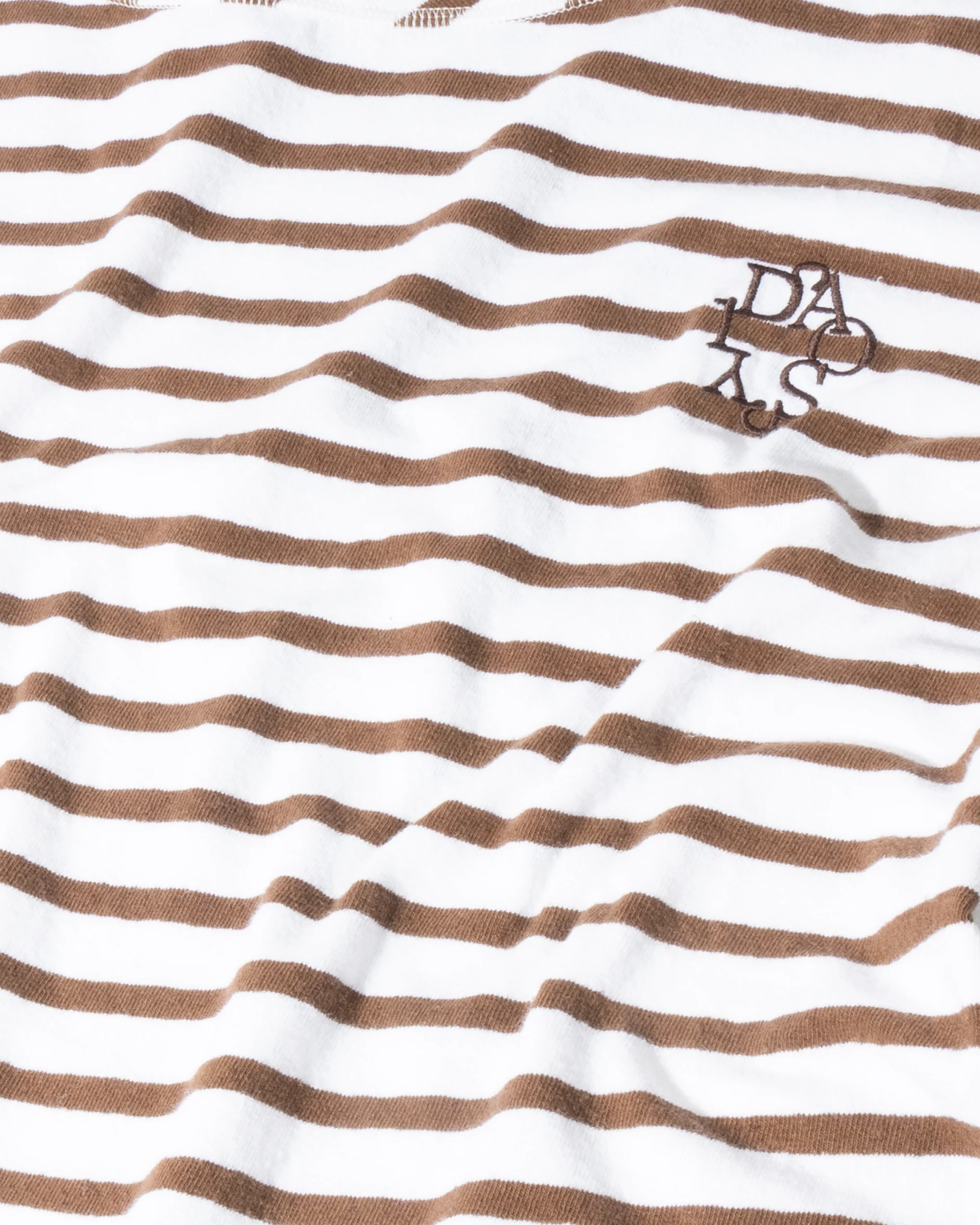 long sleeve tee stripes | white/dark truffle - Image 7