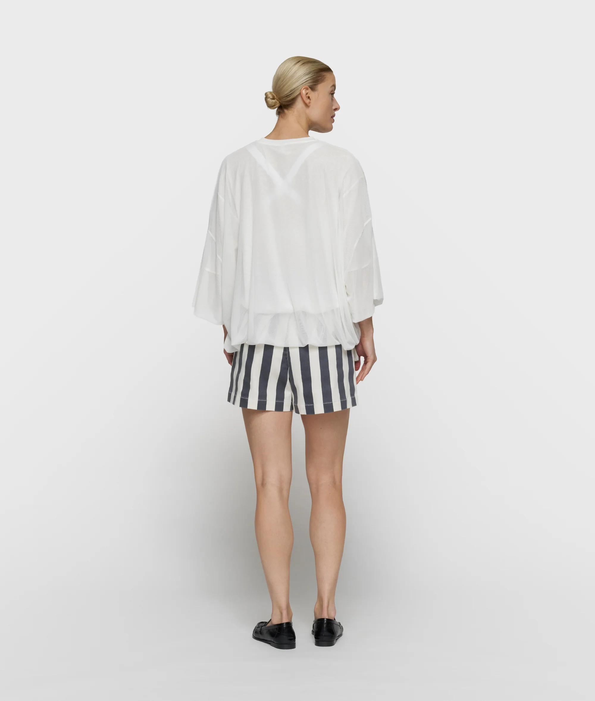 mesh balloon tee | ecru - Image 4