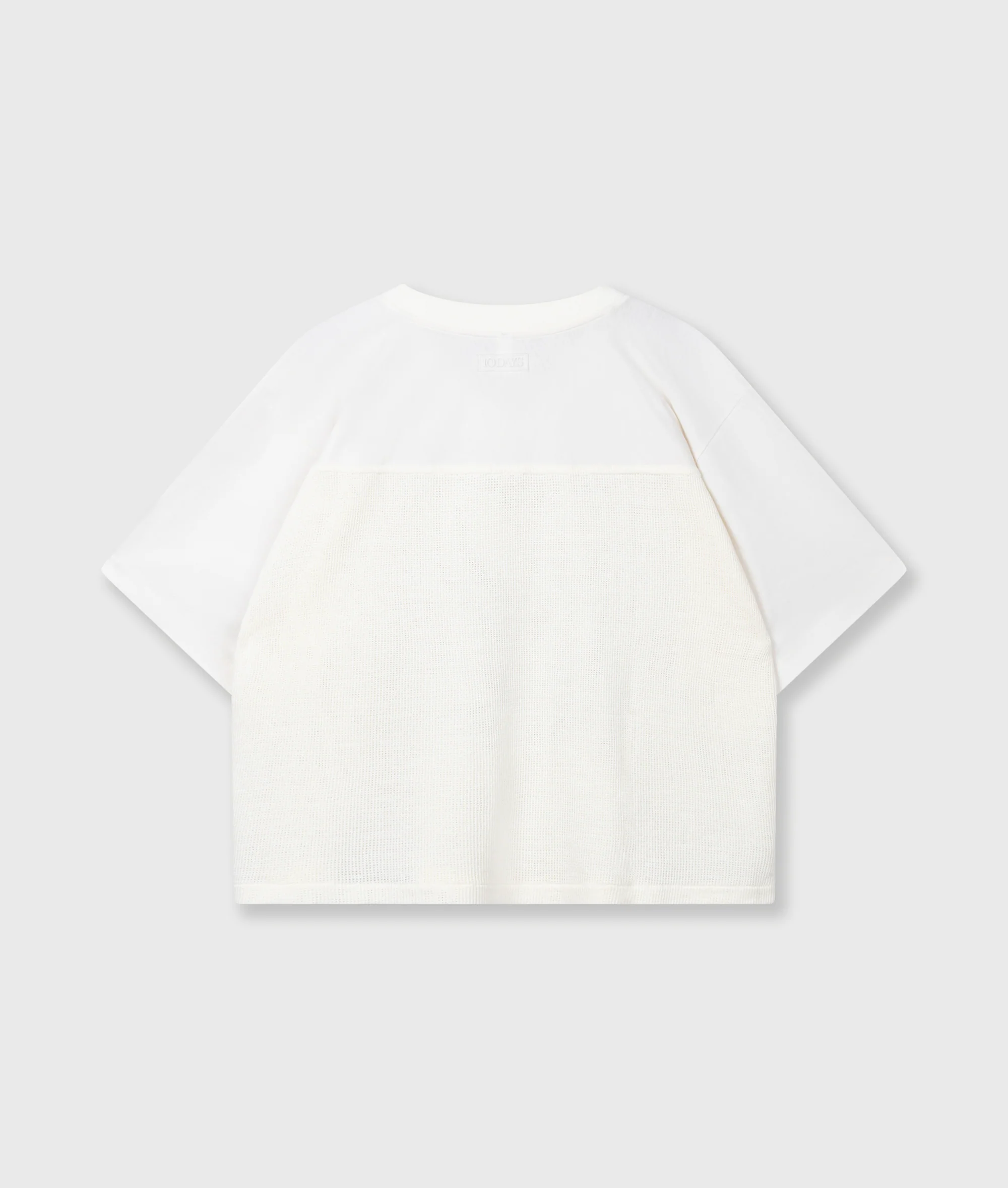 mesh baseball tee | ecru - Image 7