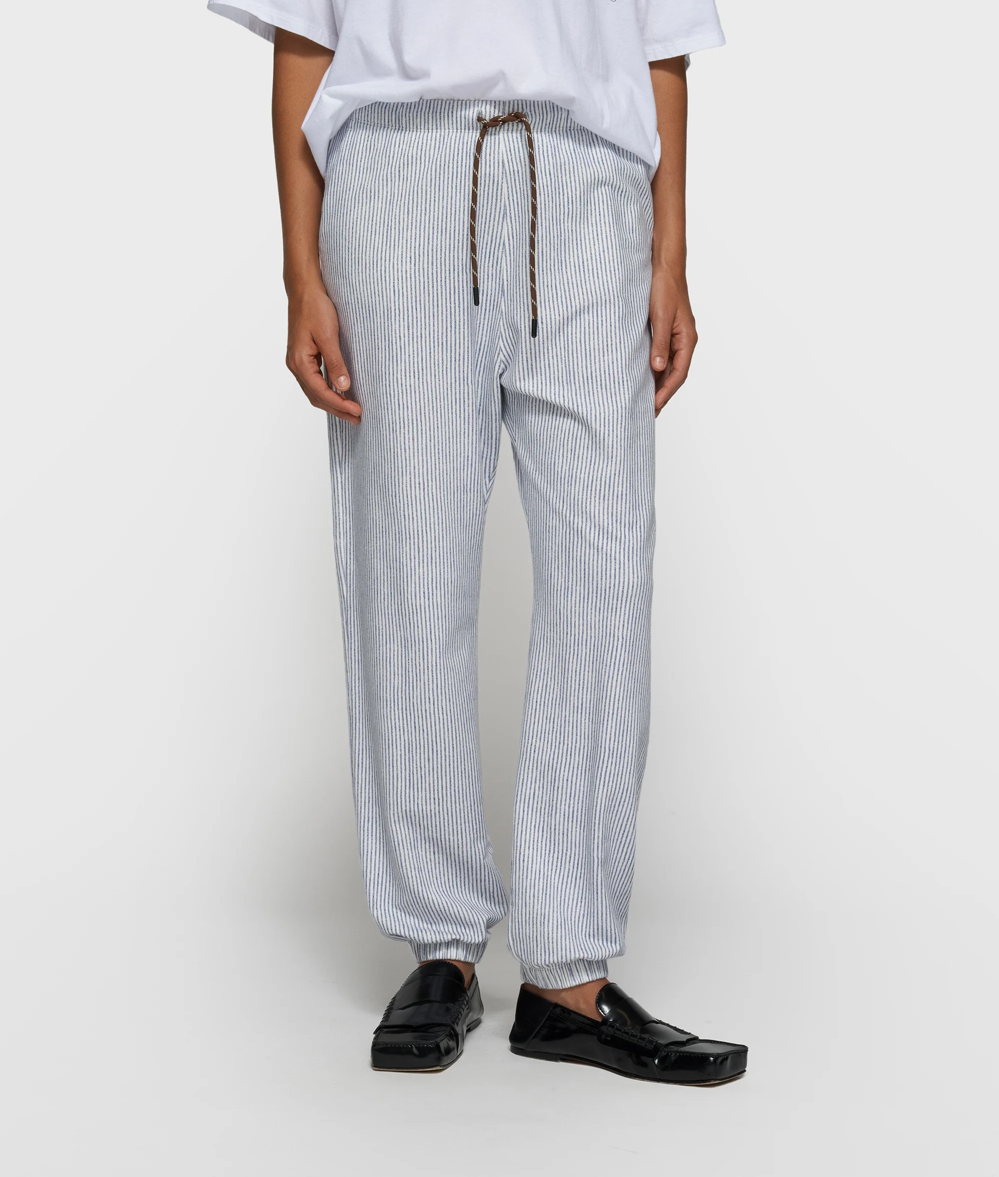 mid jogger stripes | white/blue - Image 2