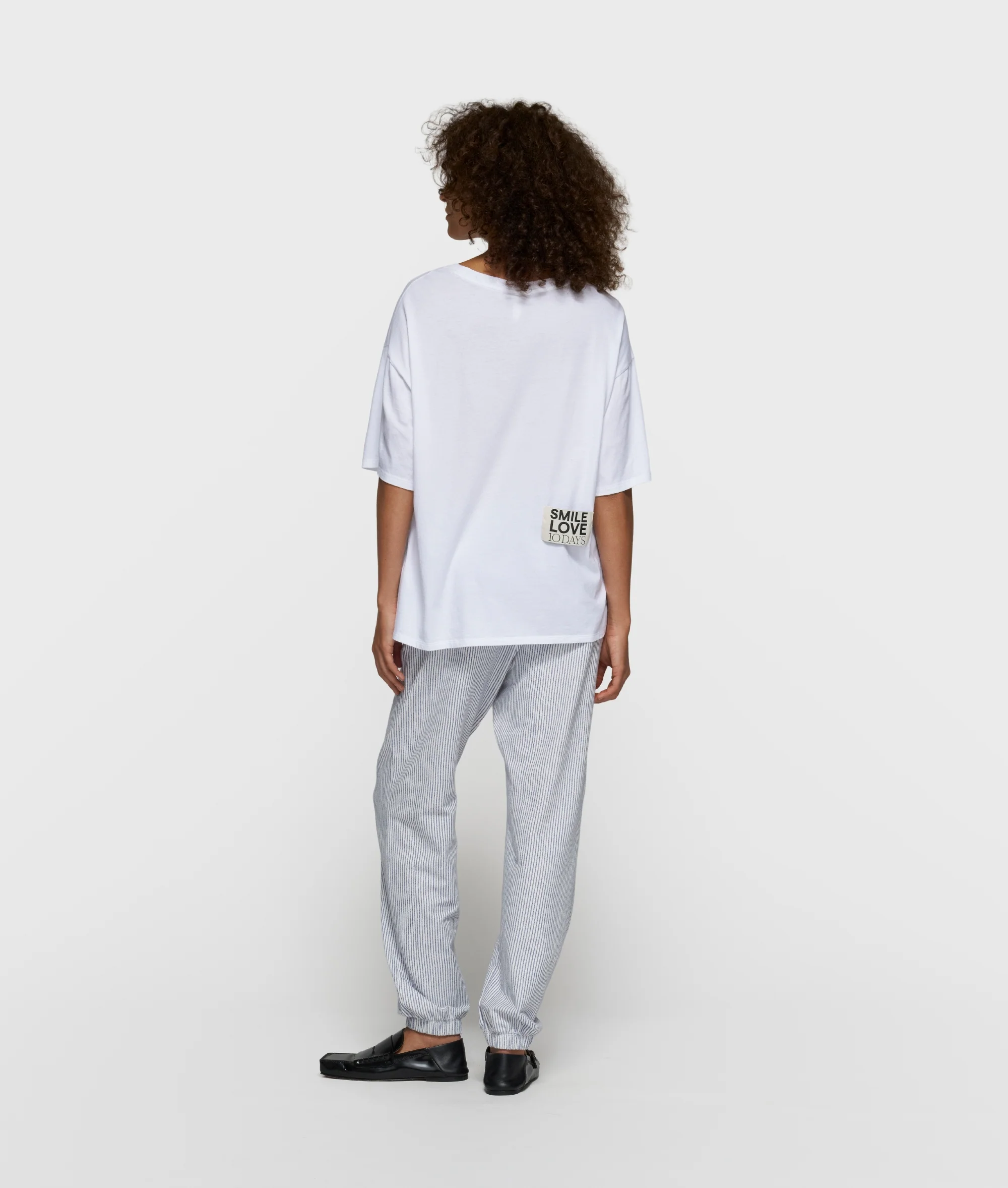 mid jogger stripes | white/blue - Image 3