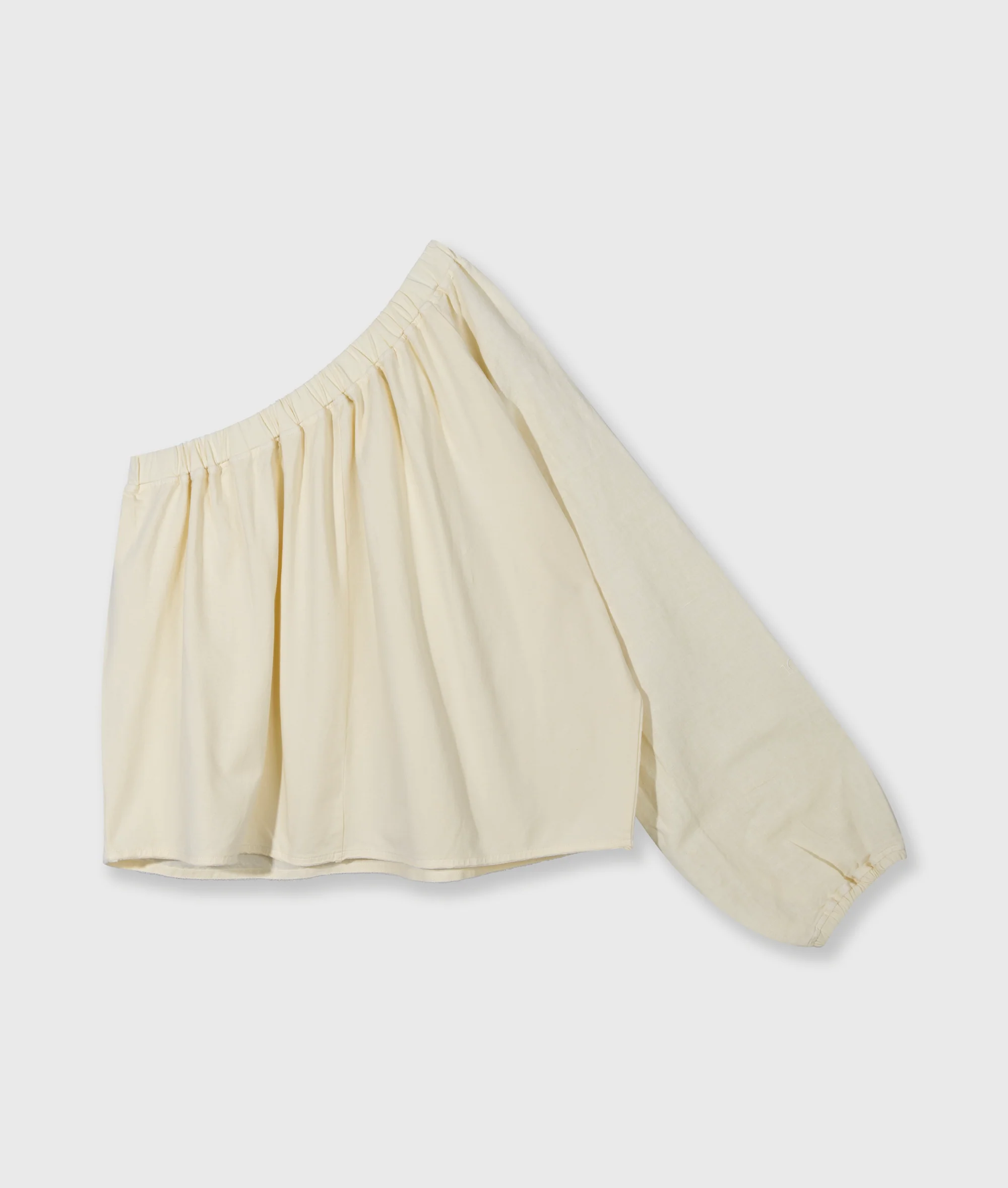 one shoulder top linen | soft vanilla - Image 7