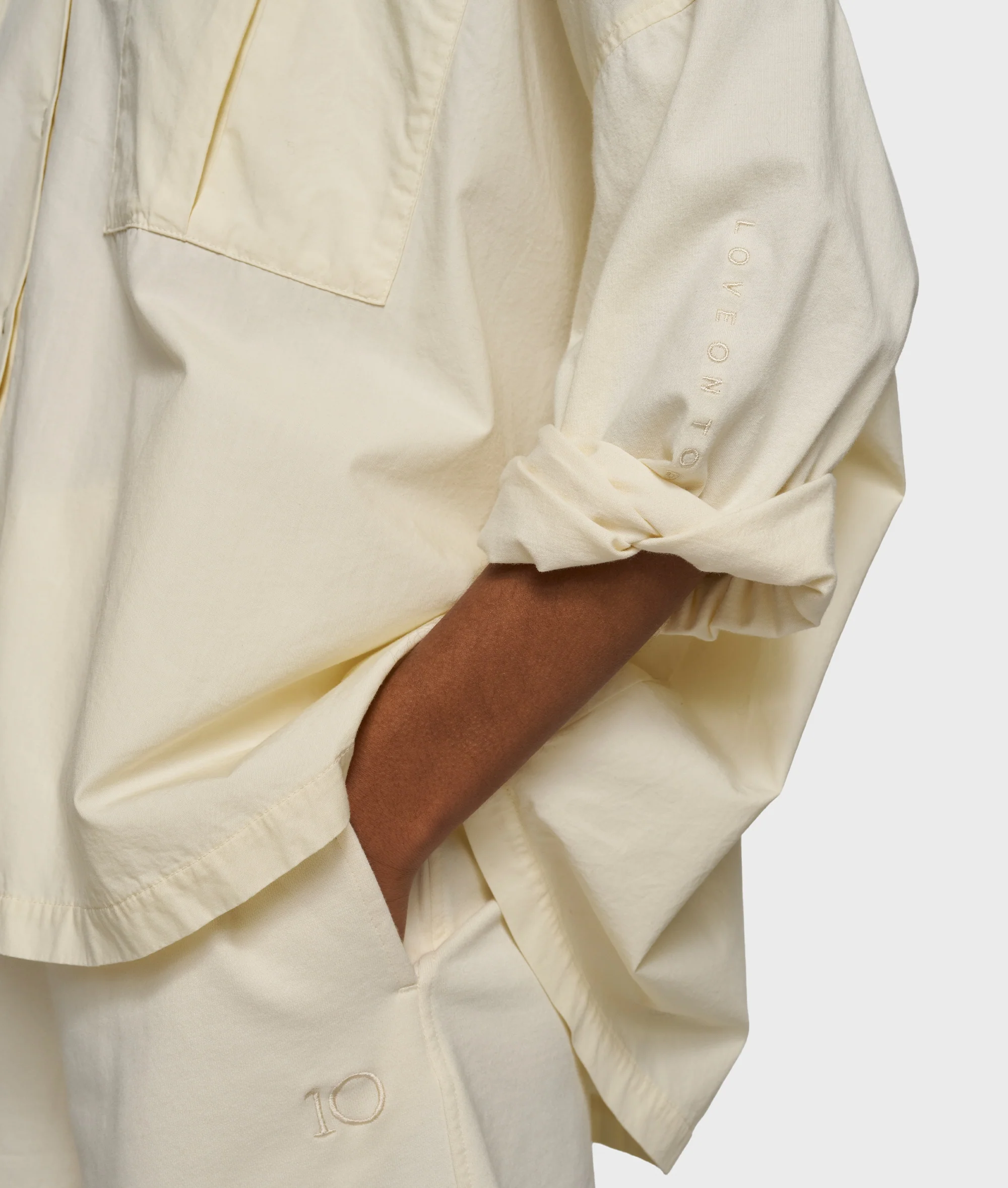 oversized shirt | soft vanilla - Image 5