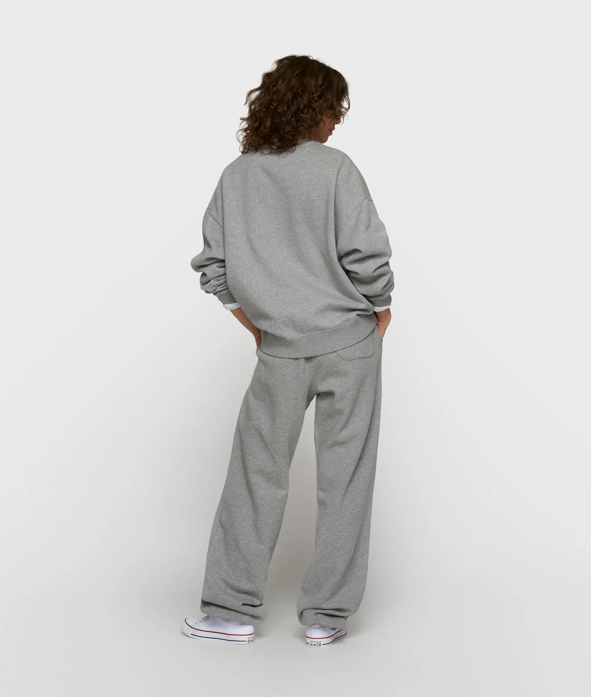 oversized sweater | light grey melee - Image 4