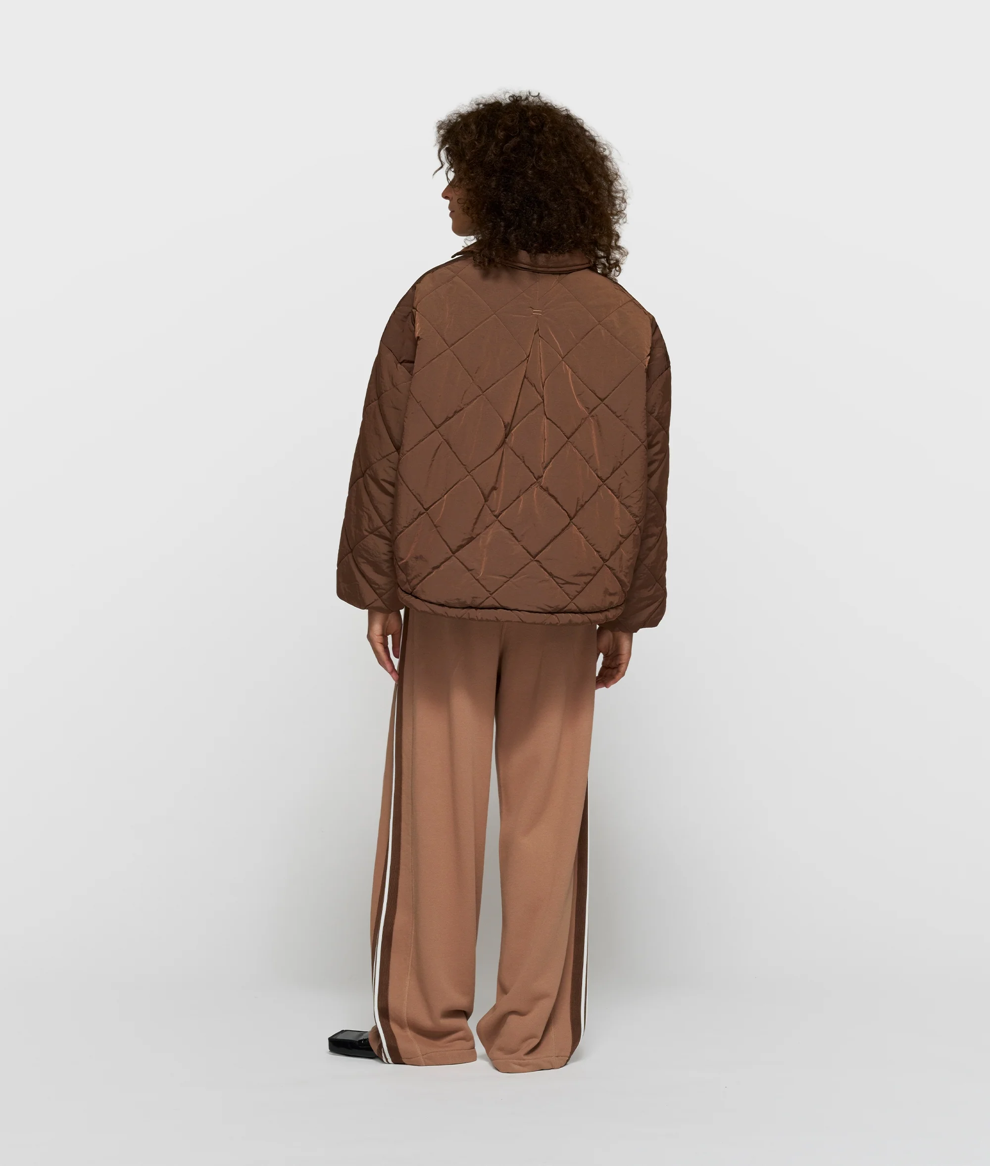 padded jacket | dark truffle - Image 4