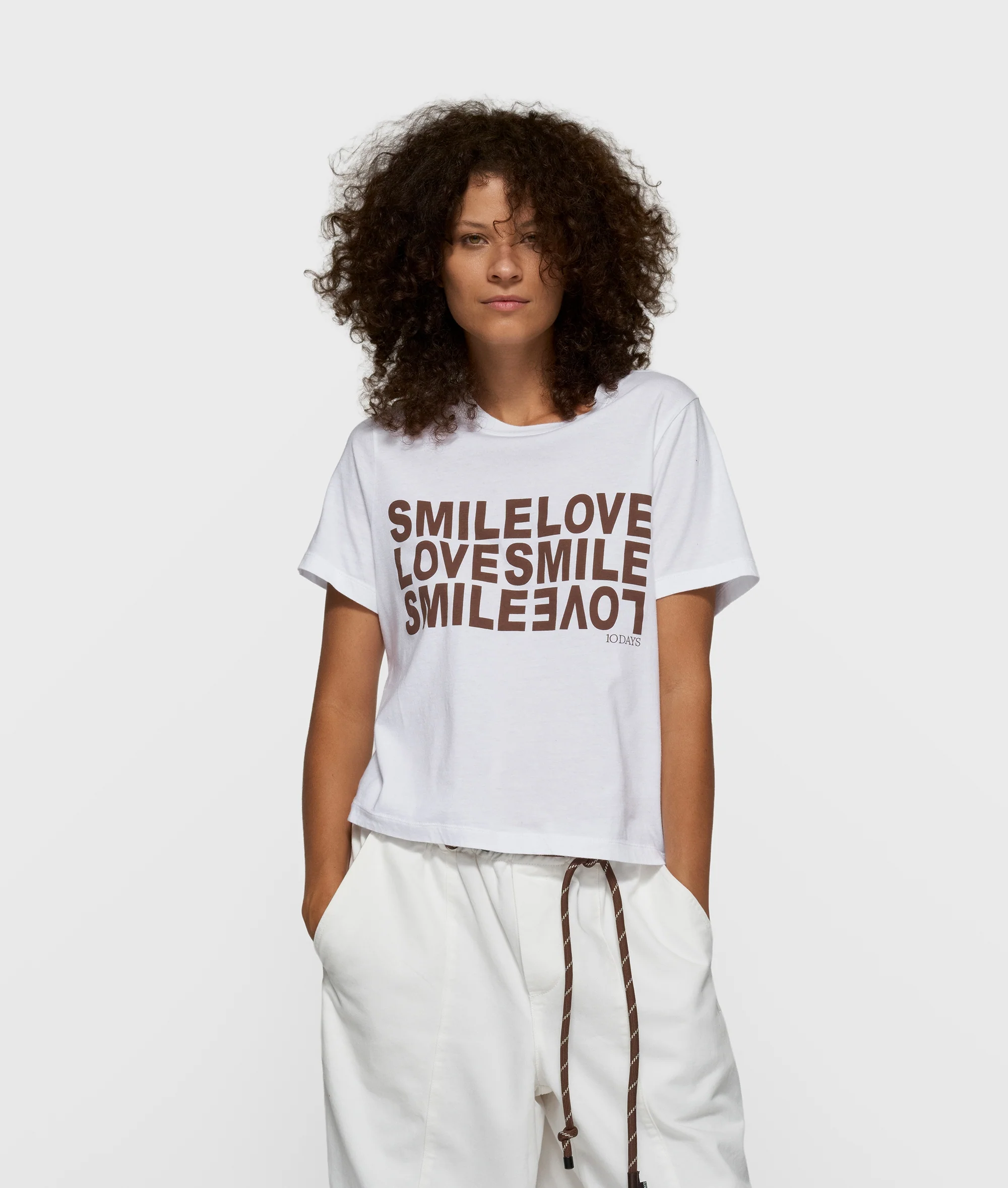 petit smile love tee | white - Image 2