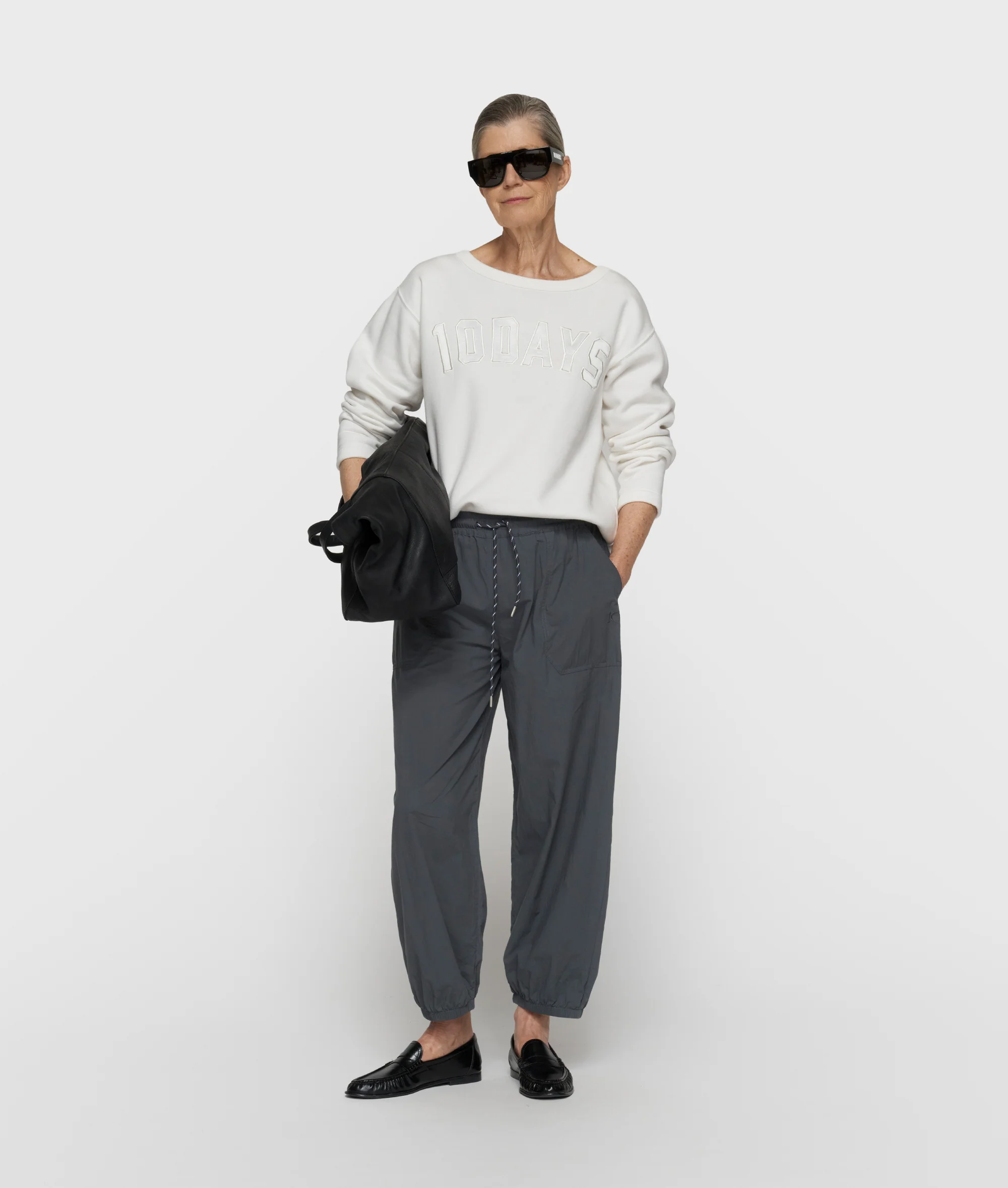 petite statement sweater | ecru - Image 3