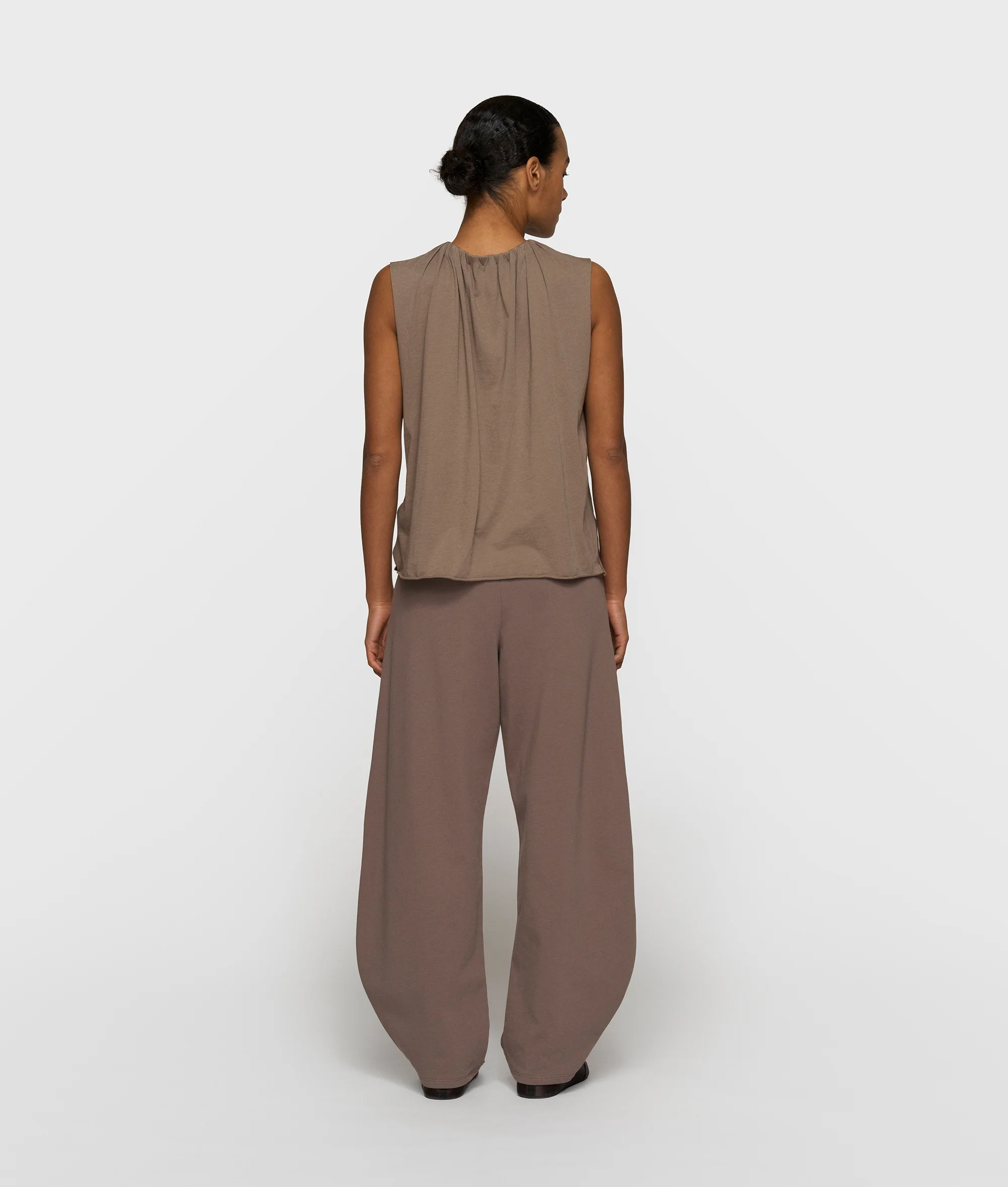 pleated top jersey | moonrock - Image 4