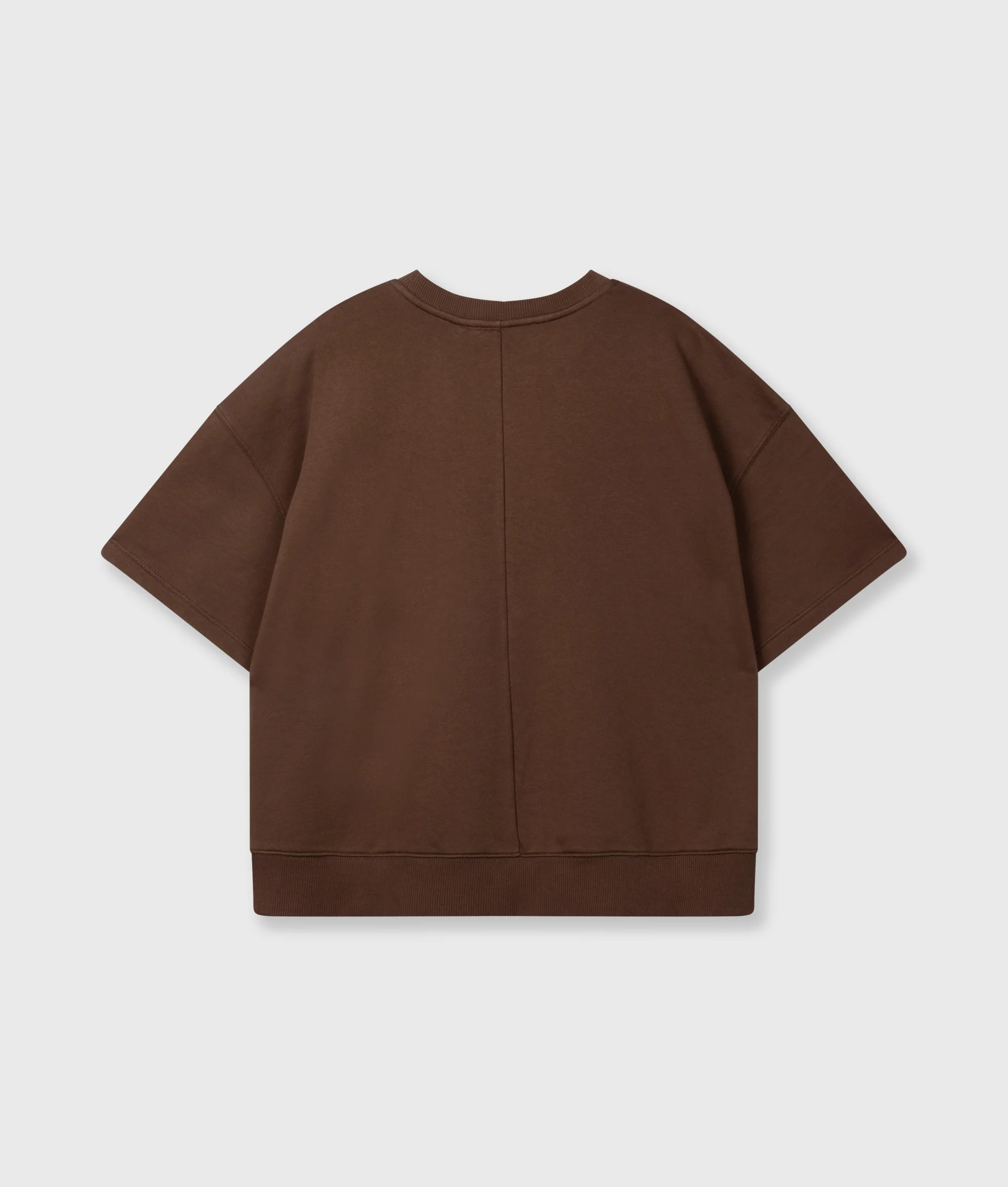 short sleeve sweater | dark truffle - Image 6
