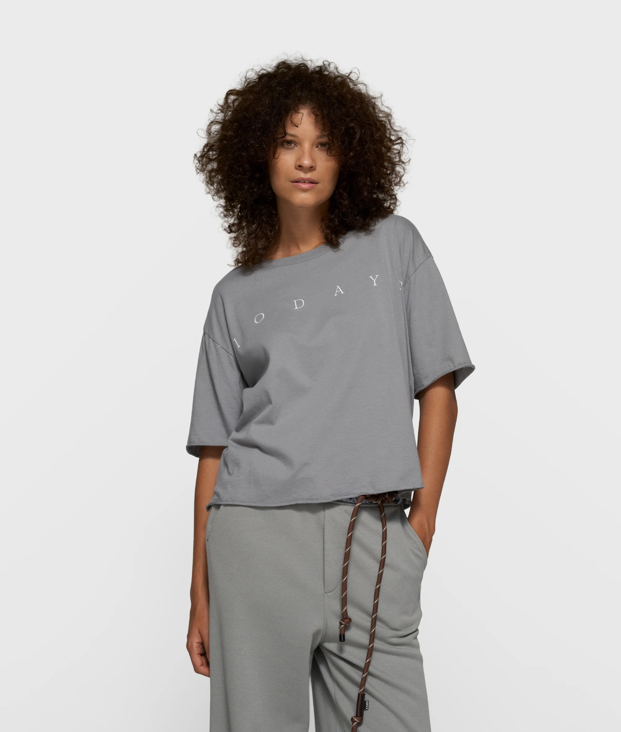 short sleeve tee logo | light graphite