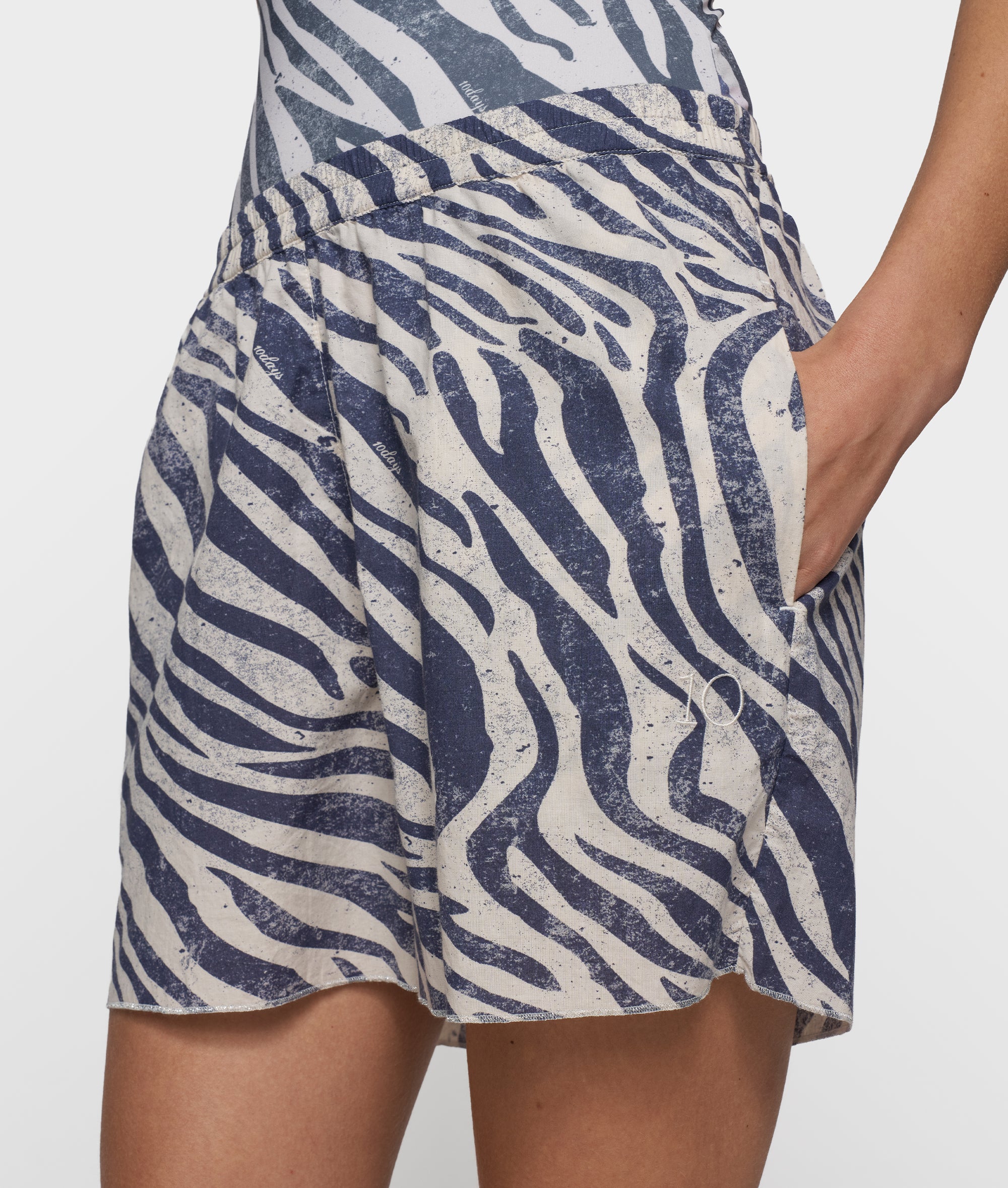 shorts zebra voile | light vanilla - Image 4