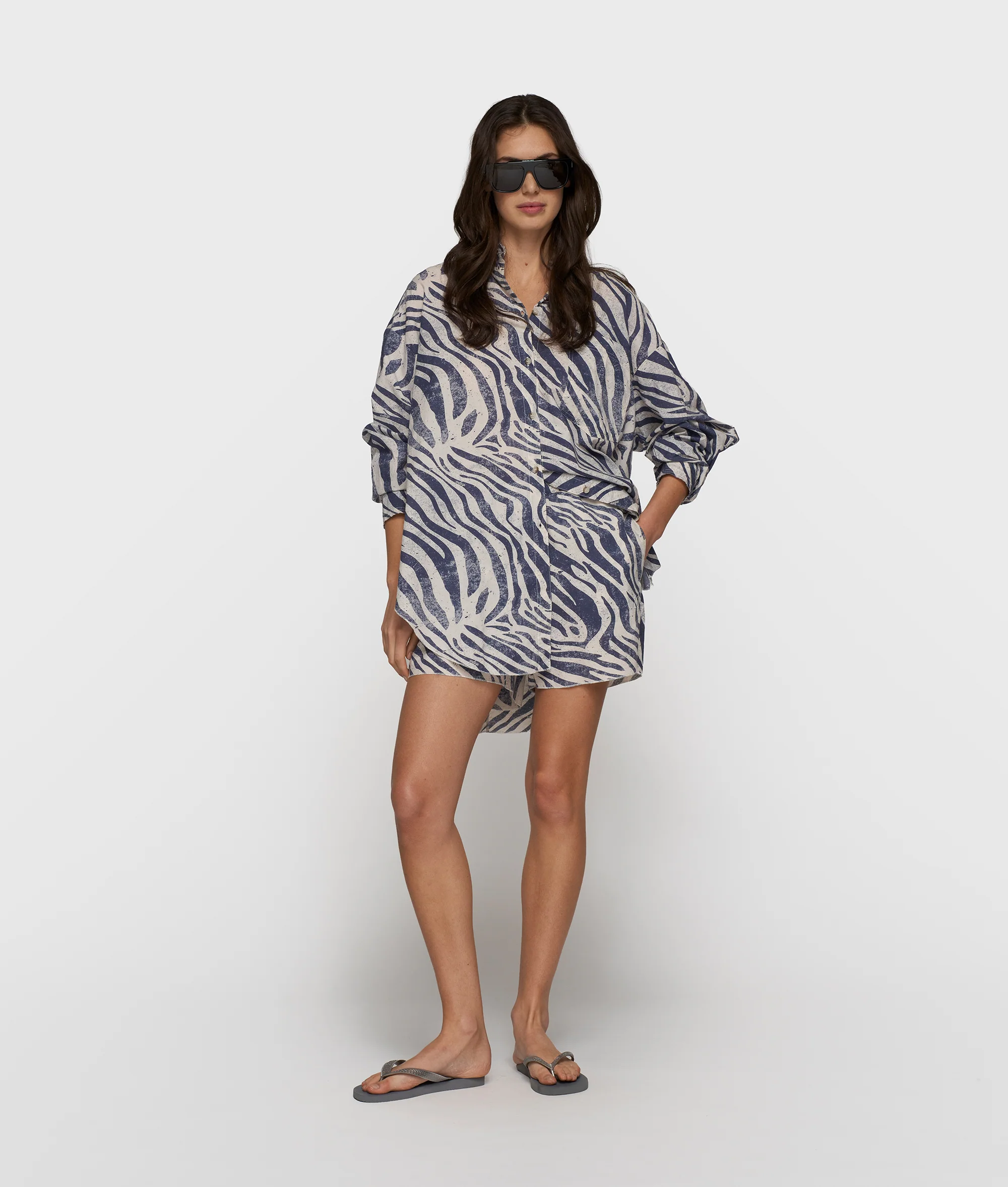shorts zebra voile | light vanilla - Image 5