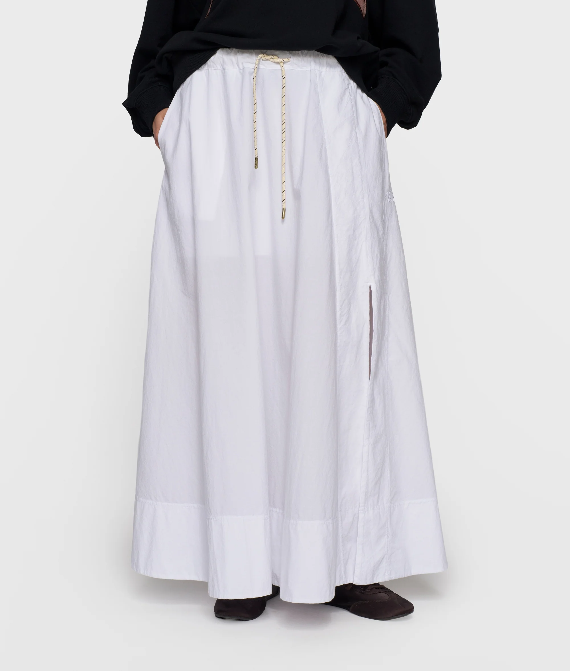 skirt poplin | white - Image 2