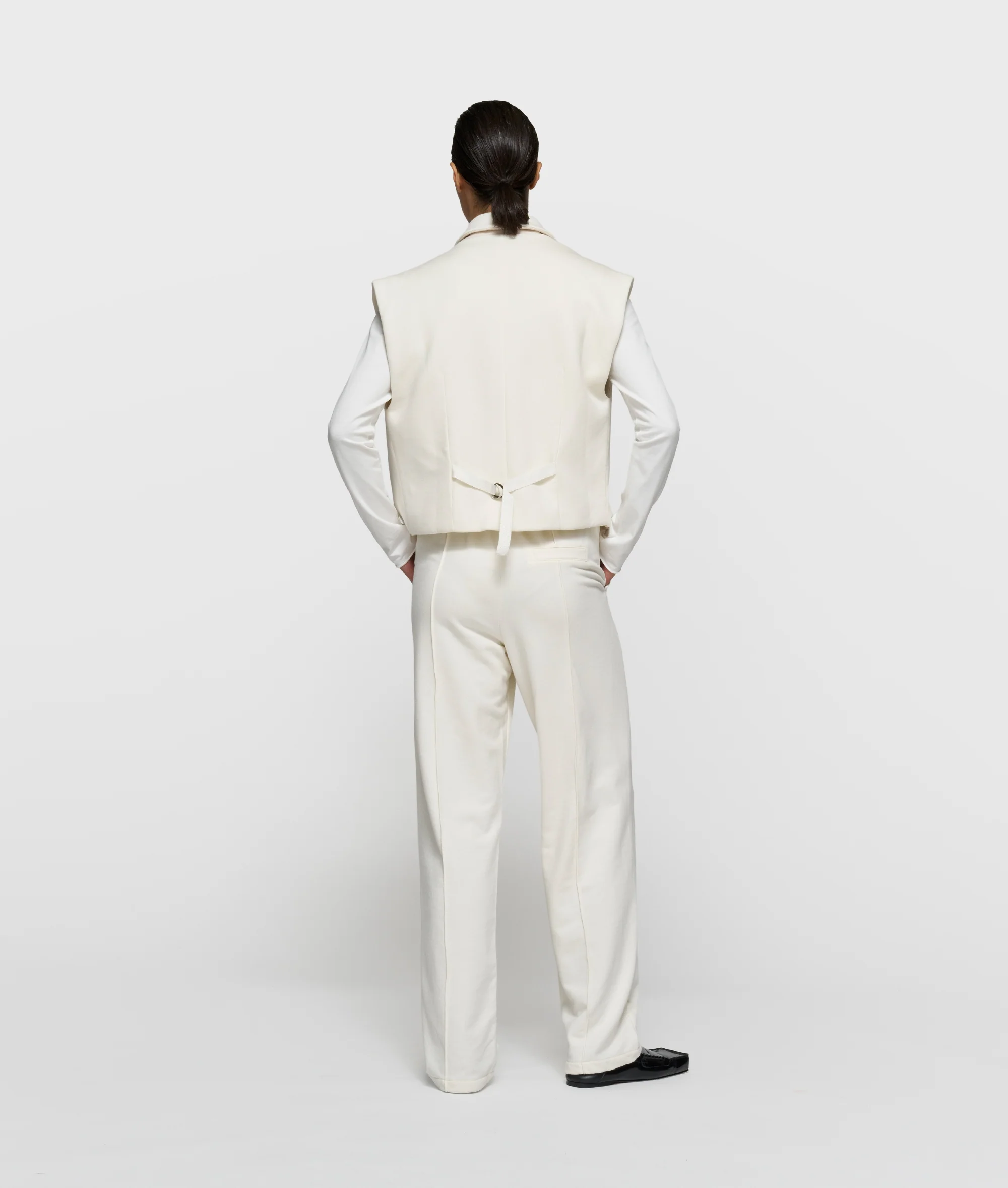sleeveless blazer | pearl - Image 4