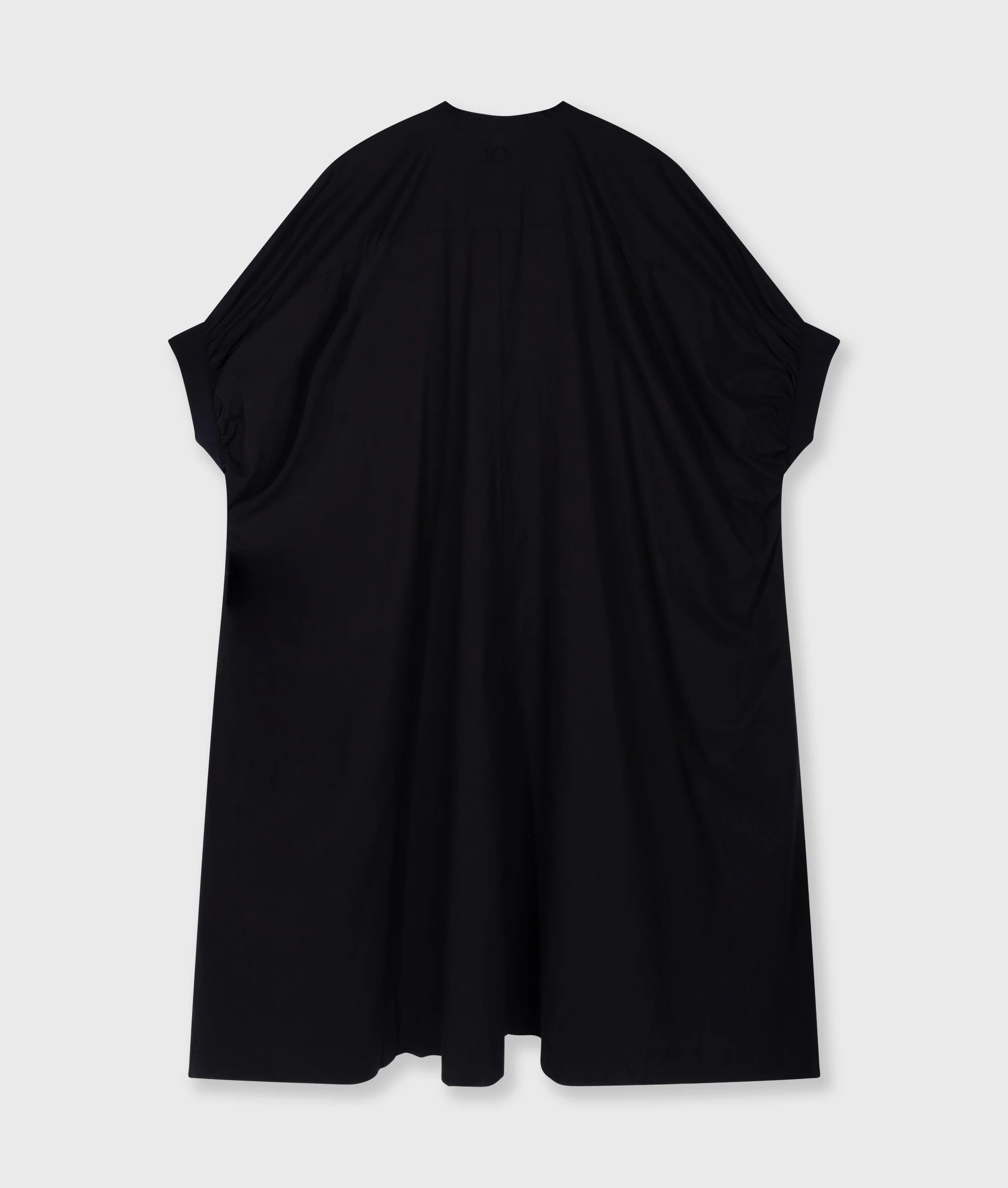 short sleeve dress voile | black - Image 10