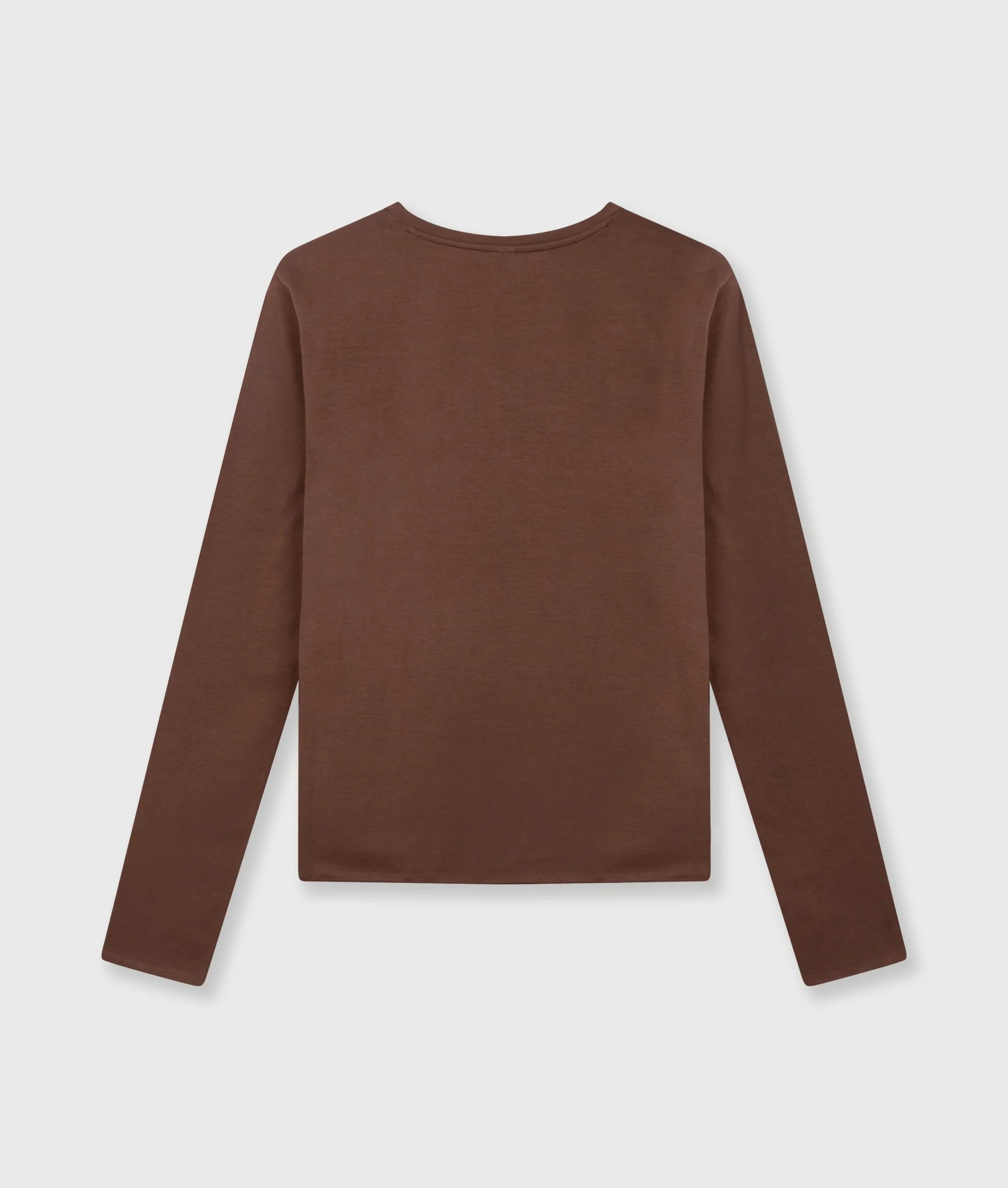 slim long sleeve tee | dark truffle - Image 8