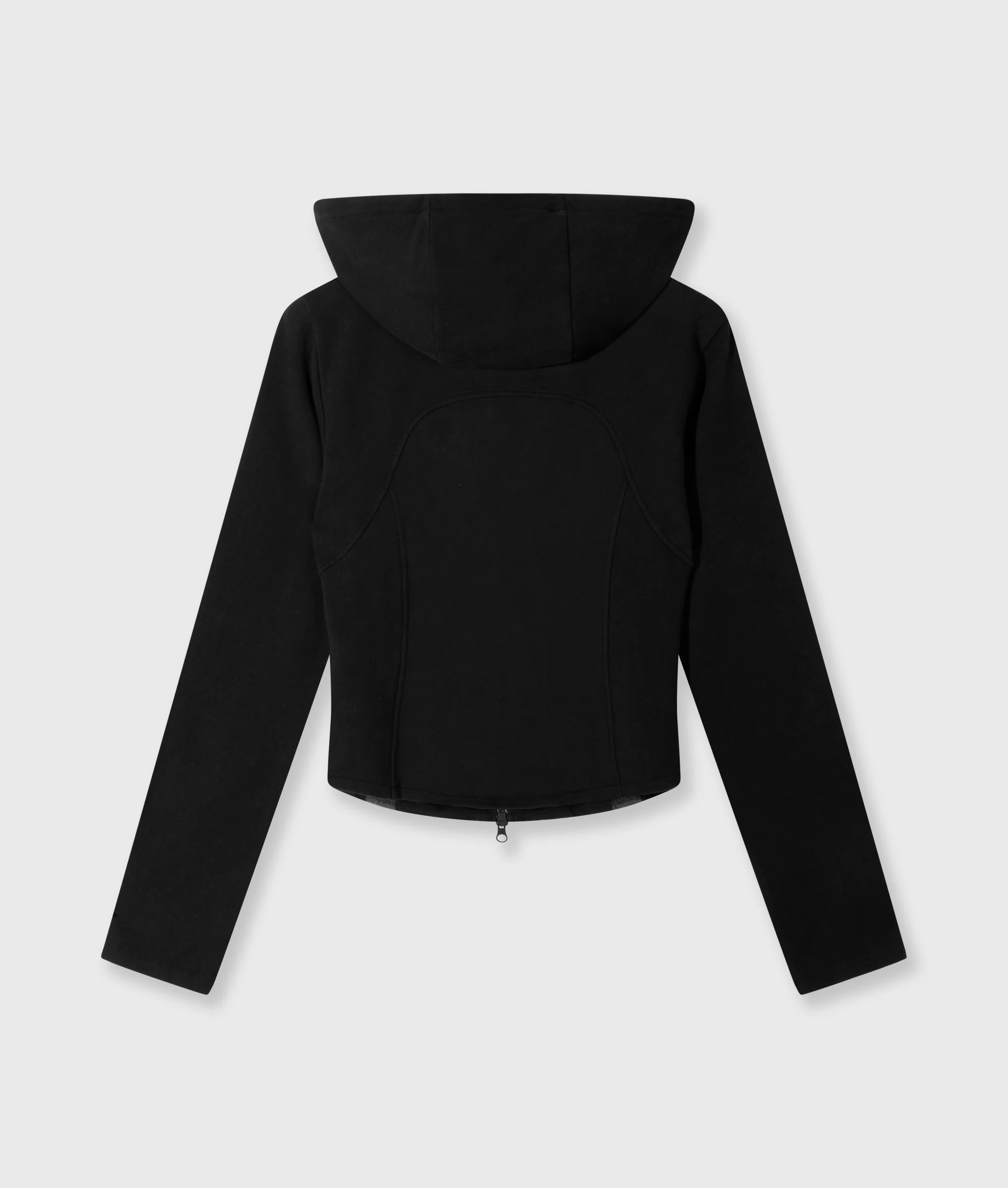 slim zip hoodie | black - Image 7
